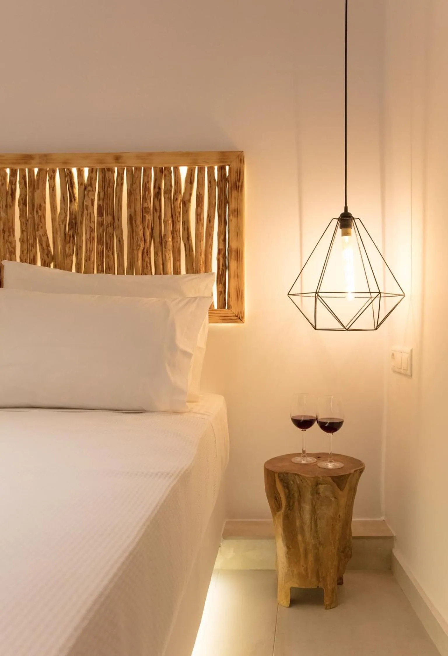 Bed in Casa Centro Suites Mykonos