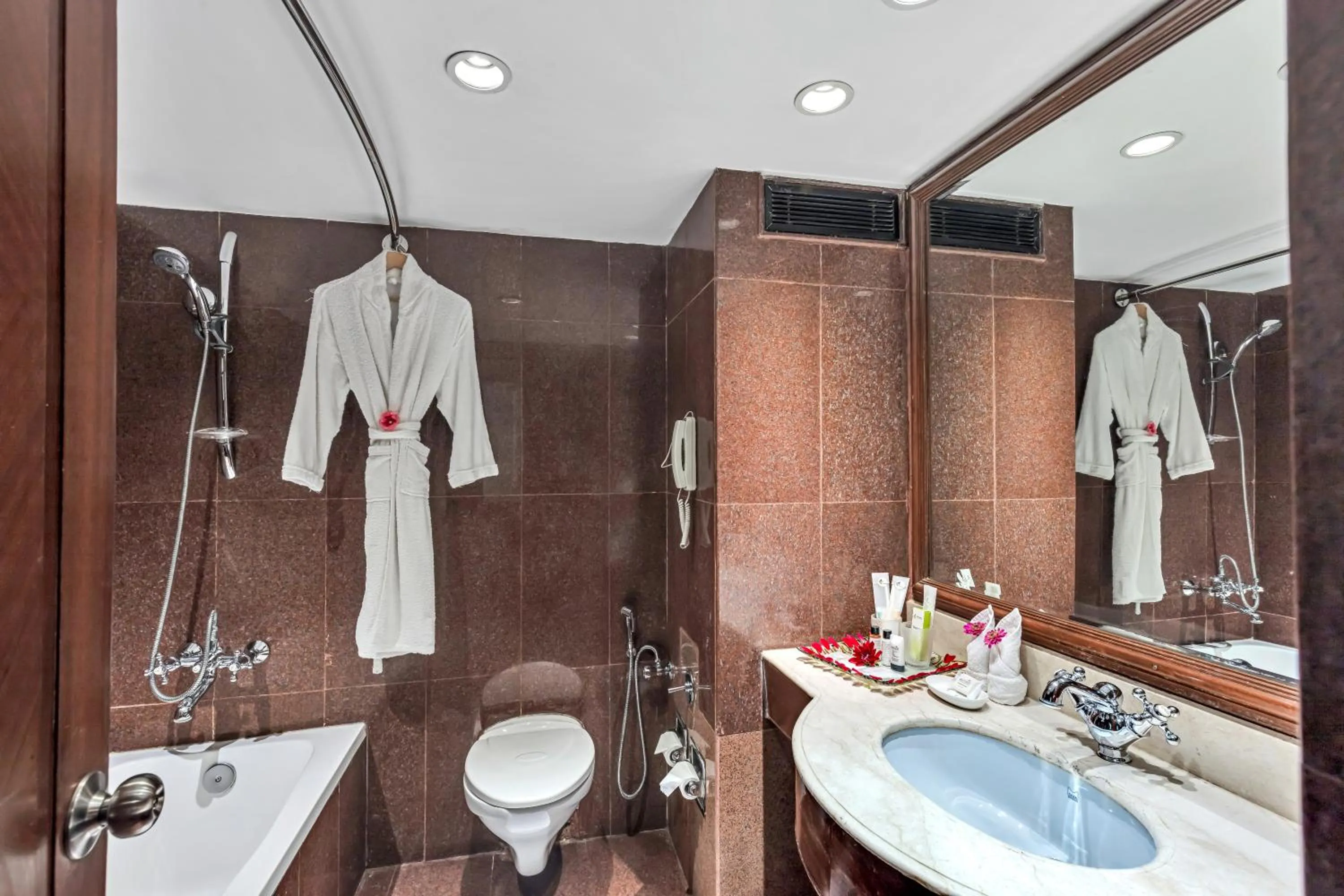 Bathroom in Club Mahindra White Meadows Manali