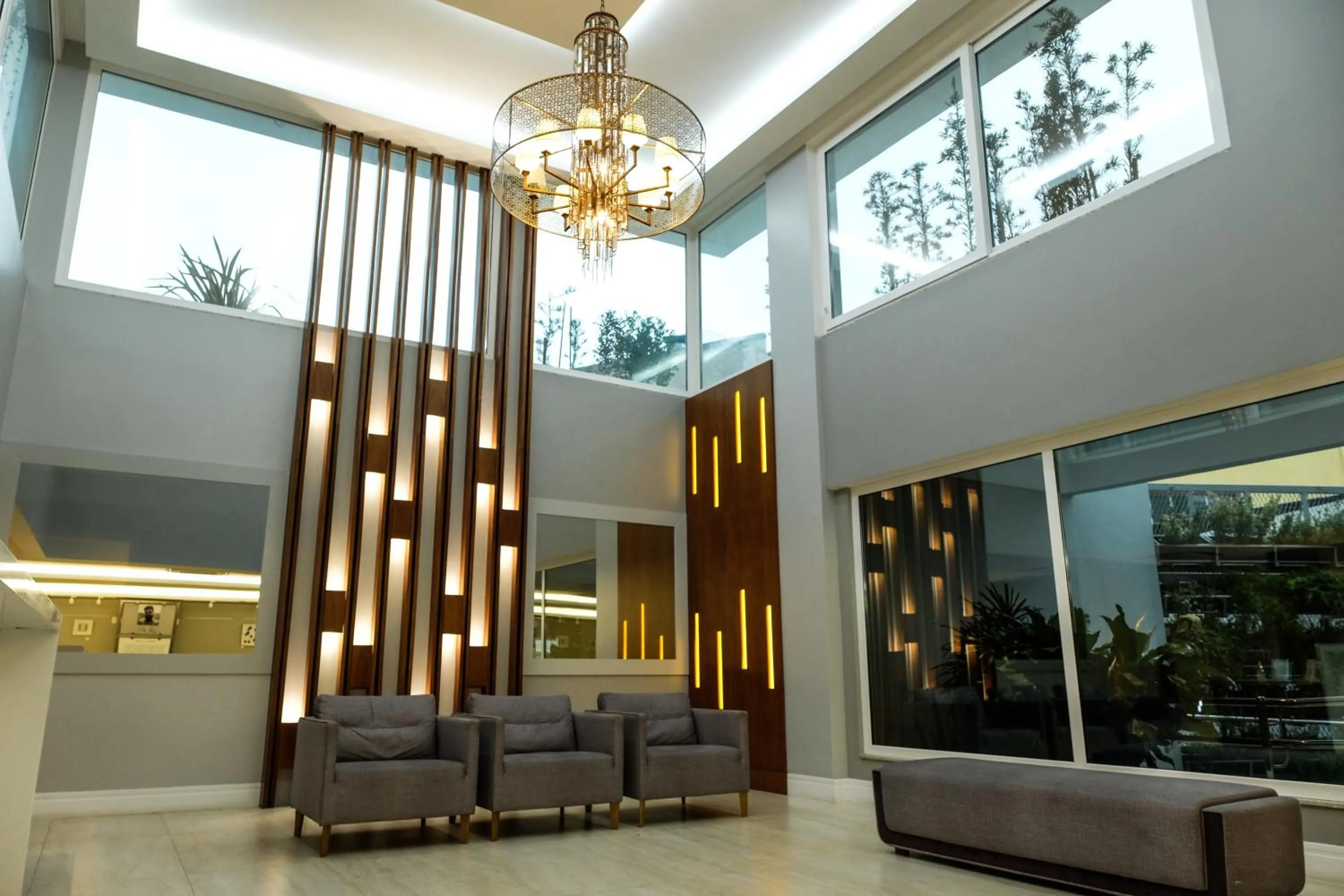 Lobby or reception in Hotel Alvorada