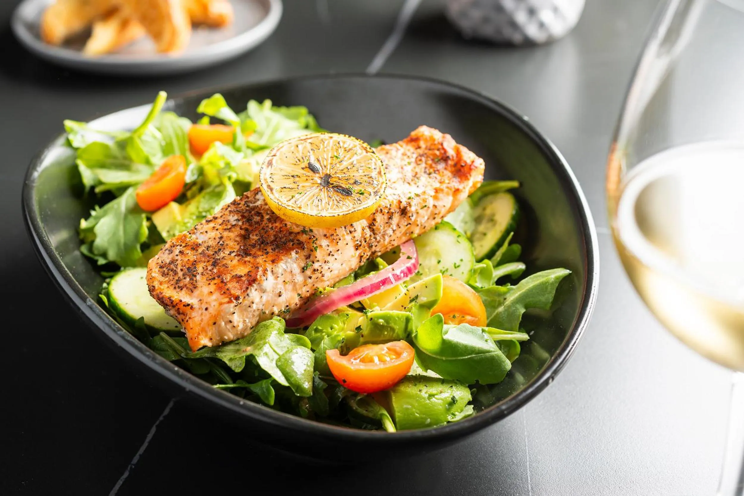 Food close-up in Champions Club and Hotel, Houston Westchase