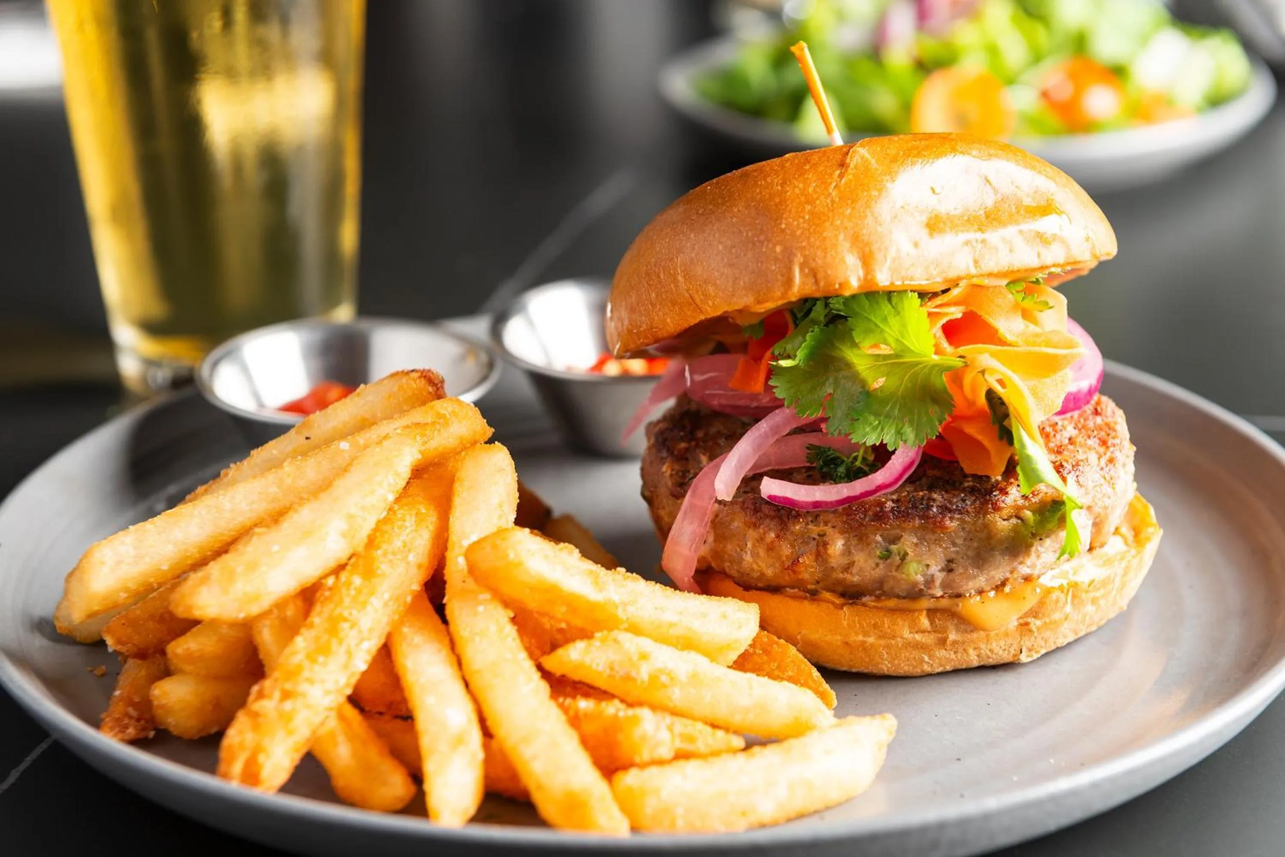 Food close-up in Champions Club and Hotel, Houston Westchase