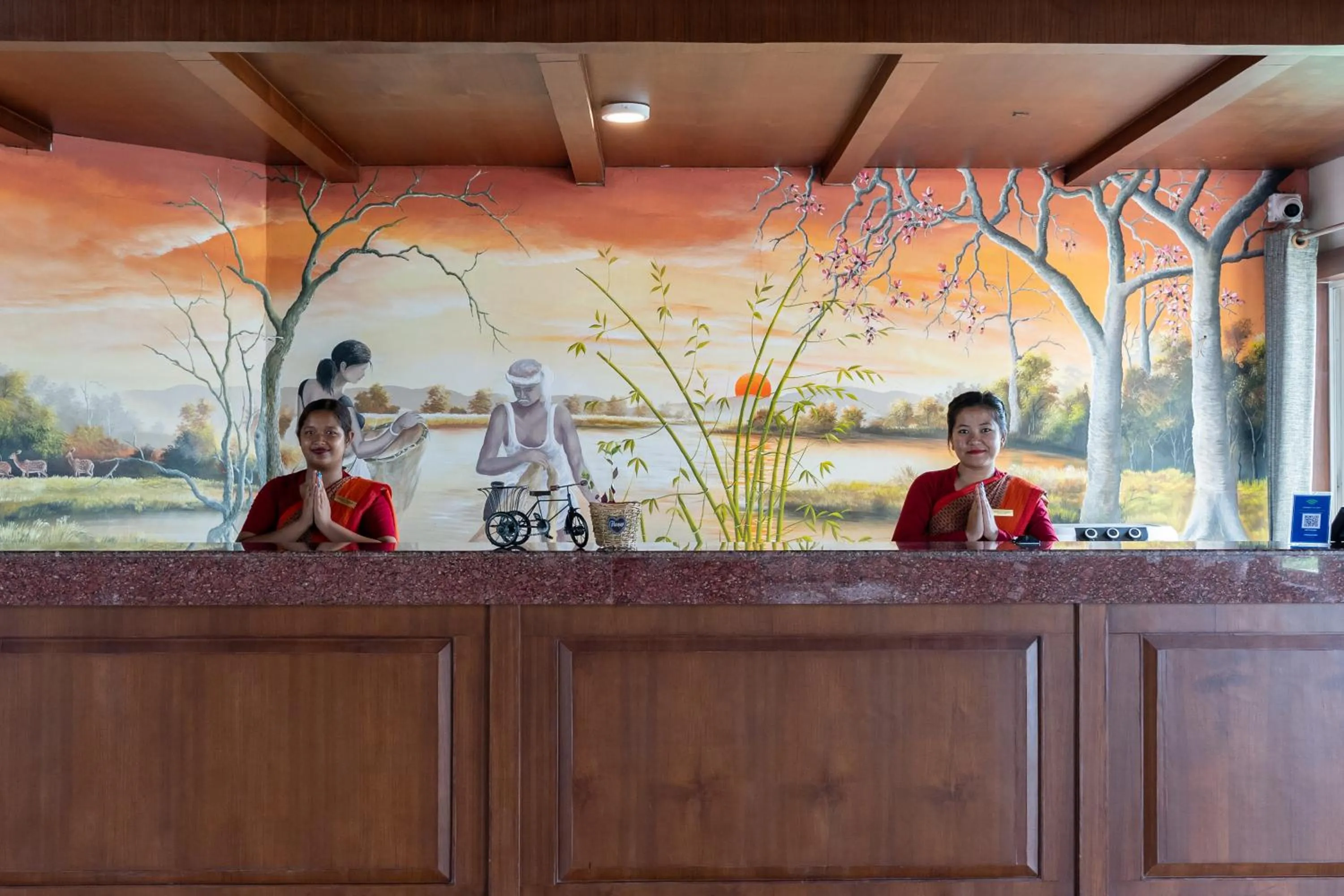 Staff in River Bank Jungle Resort, Chitwan