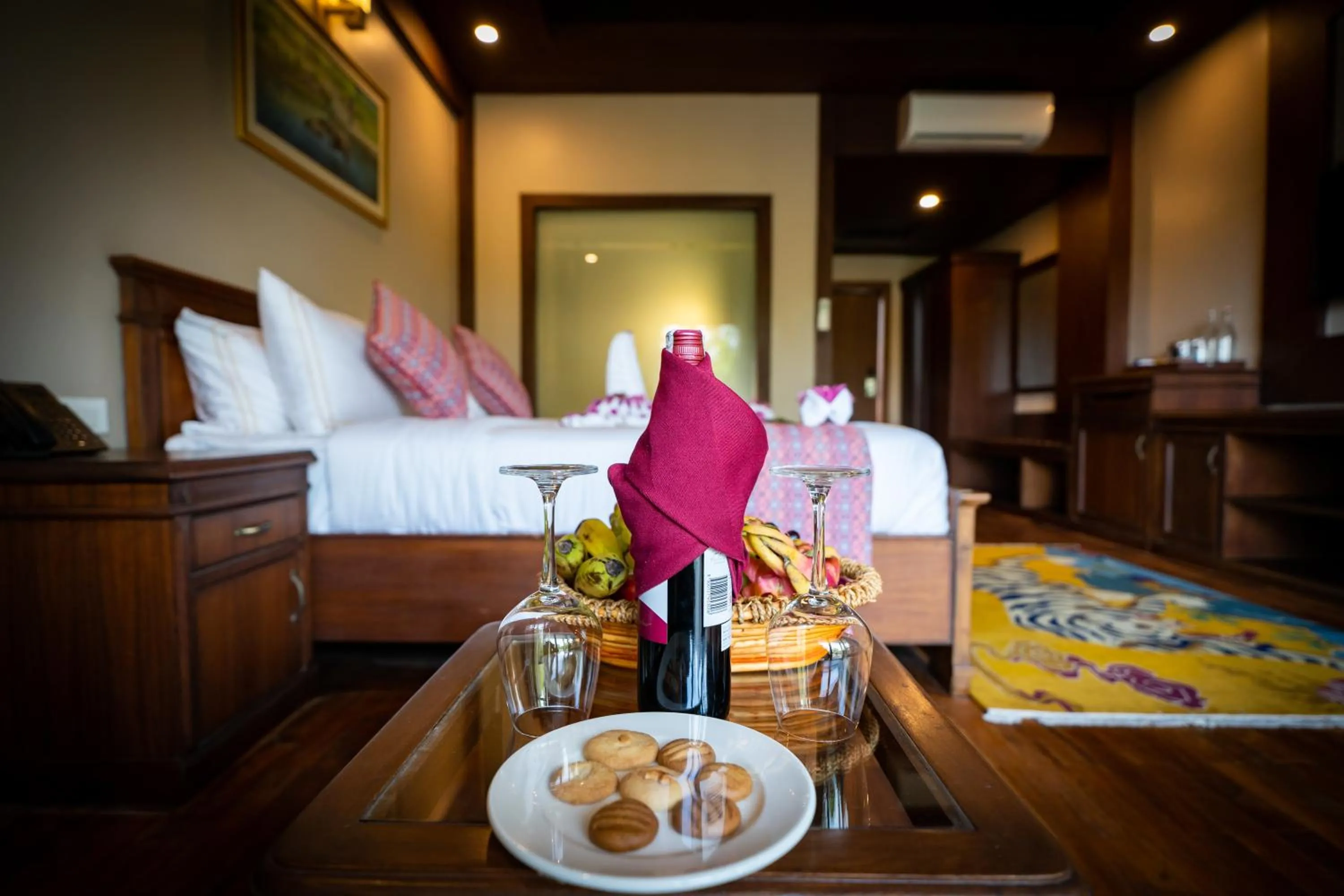 Food and drinks in River Bank Jungle Resort, Chitwan