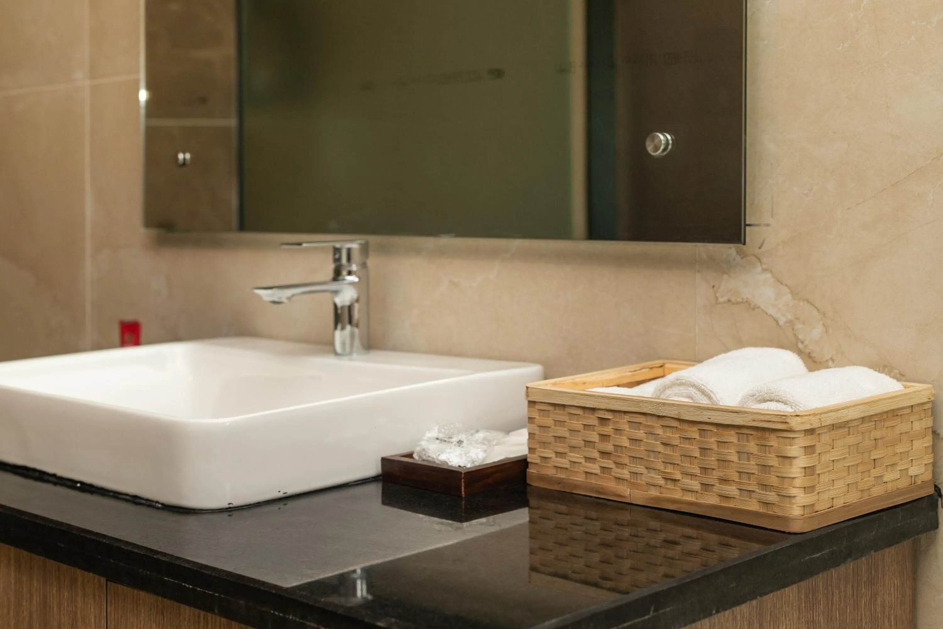 Bathroom in River Bank Jungle Resort, Chitwan