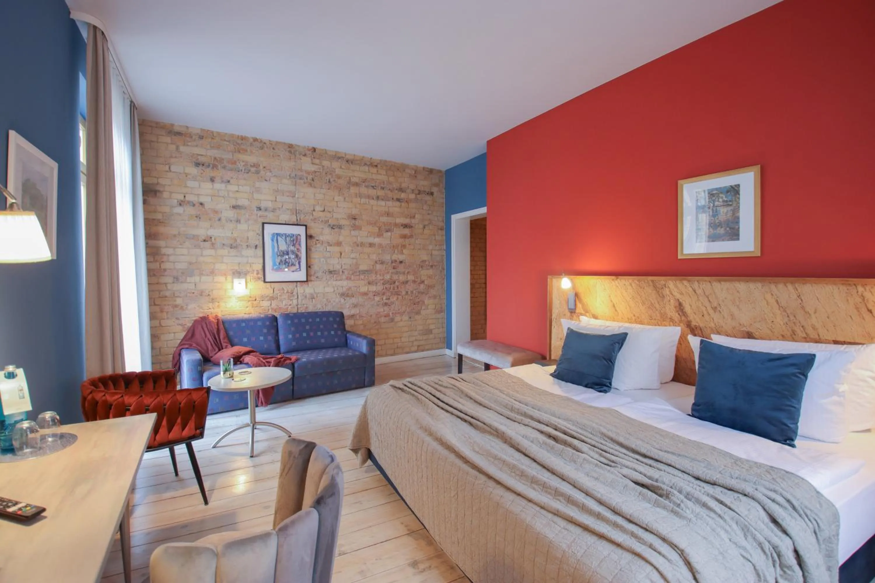 Photo of the whole room, Bed in Boutique Hotel Schwarzer Baer