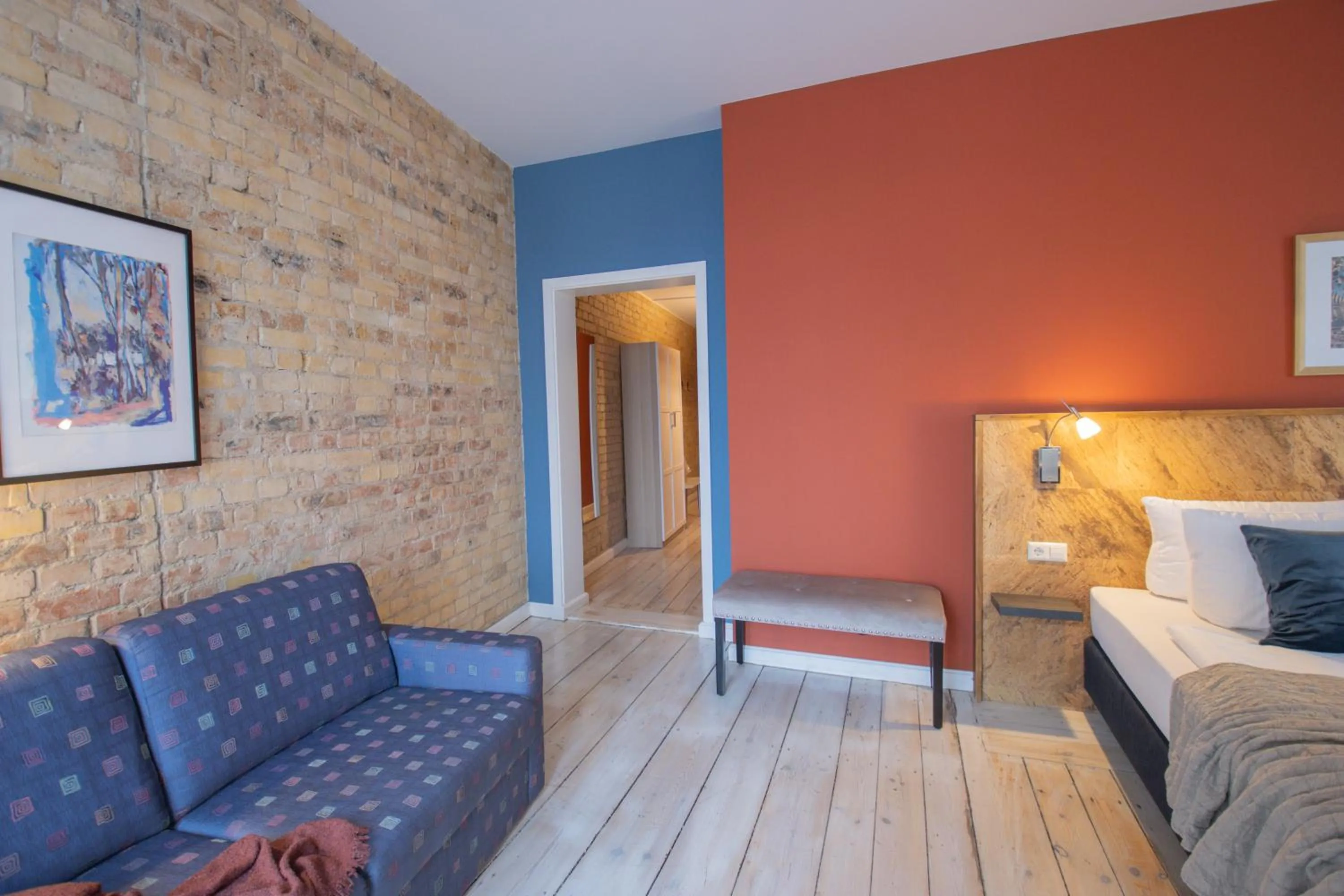 Photo of the whole room, Bed in Boutique Hotel Schwarzer Baer