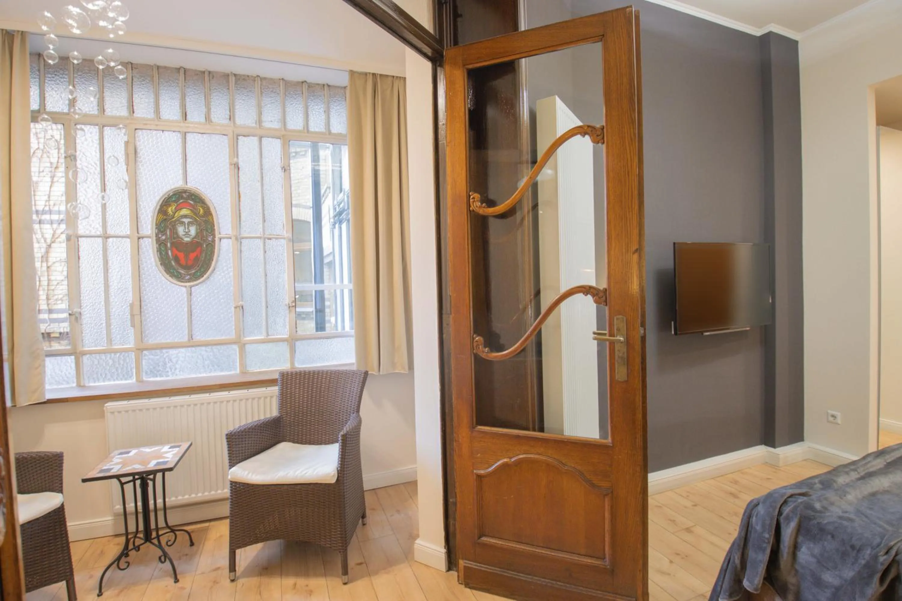 Photo of the whole room, Bed in Boutique Hotel Schwarzer Baer