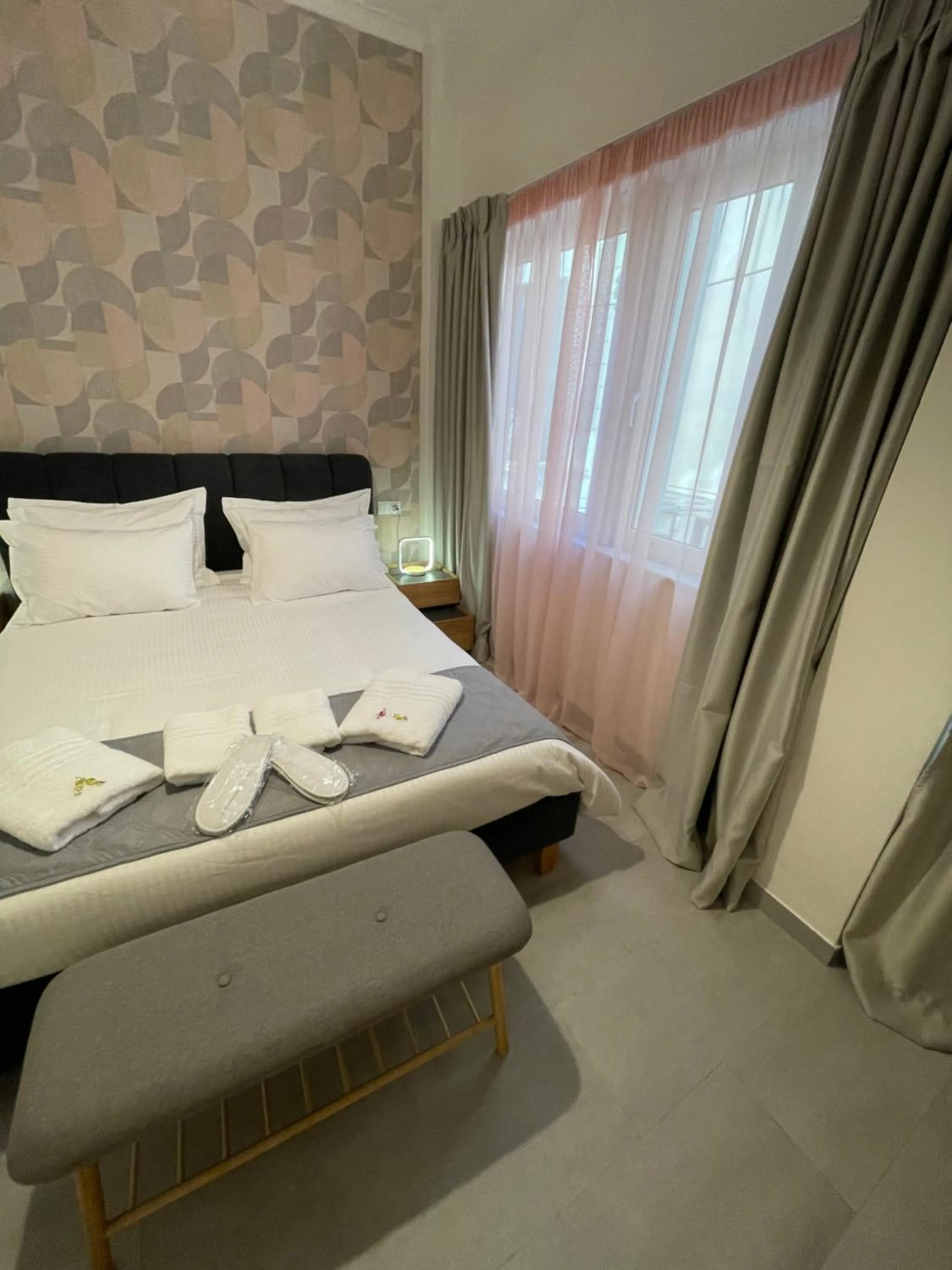 Bed in Compass Lofts Athens