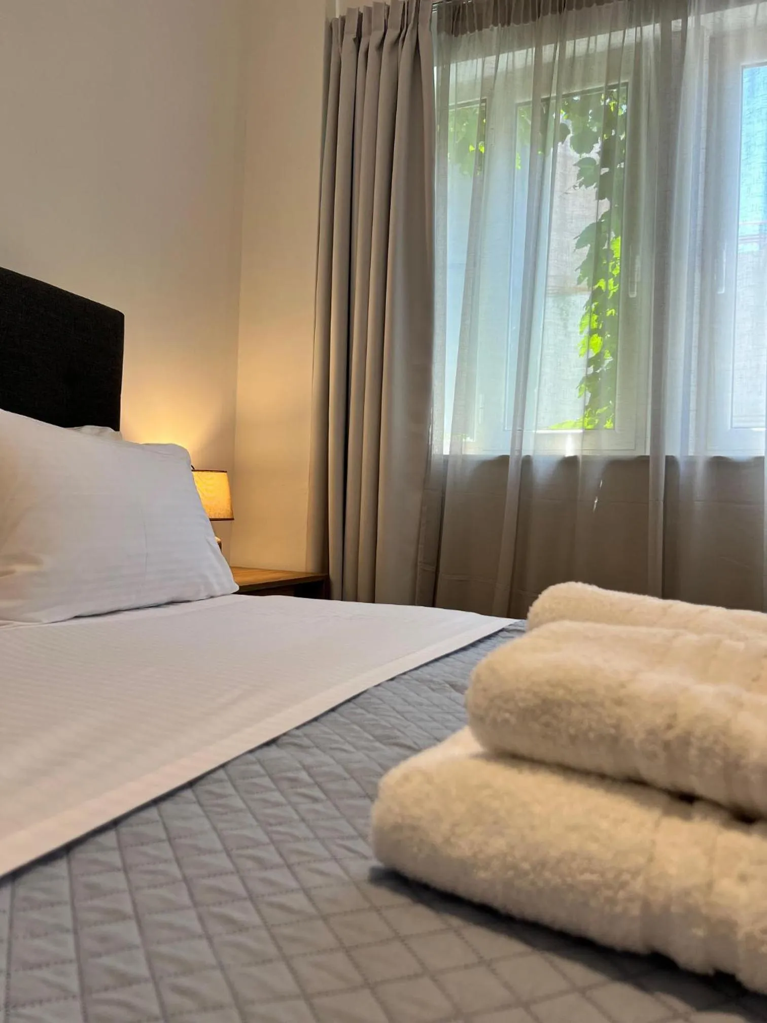 Bed in Compass Lofts Athens