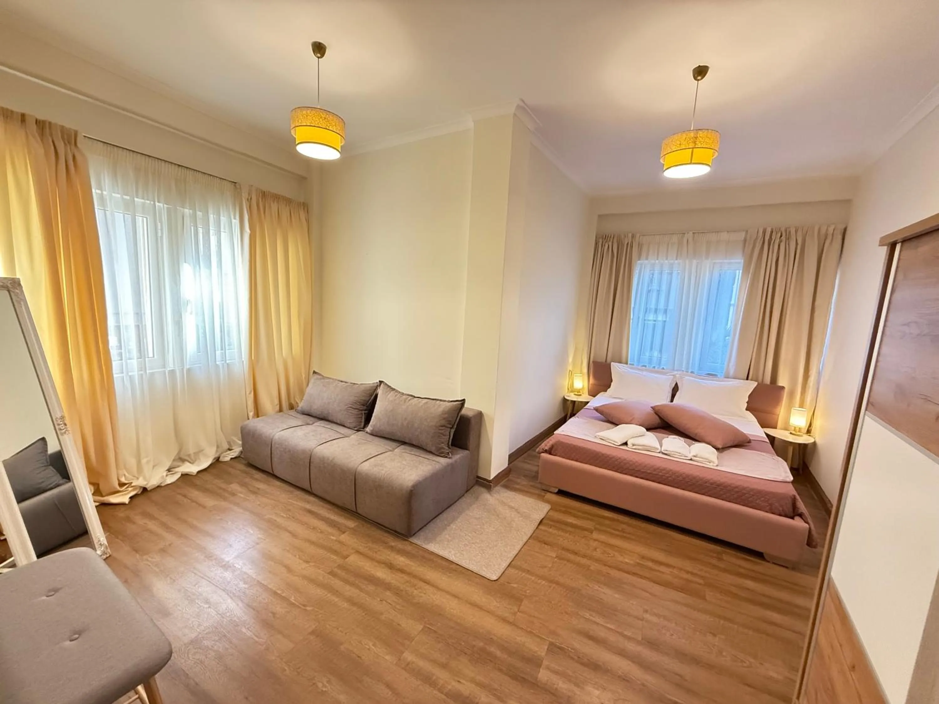 Bed in Compass Lofts Athens