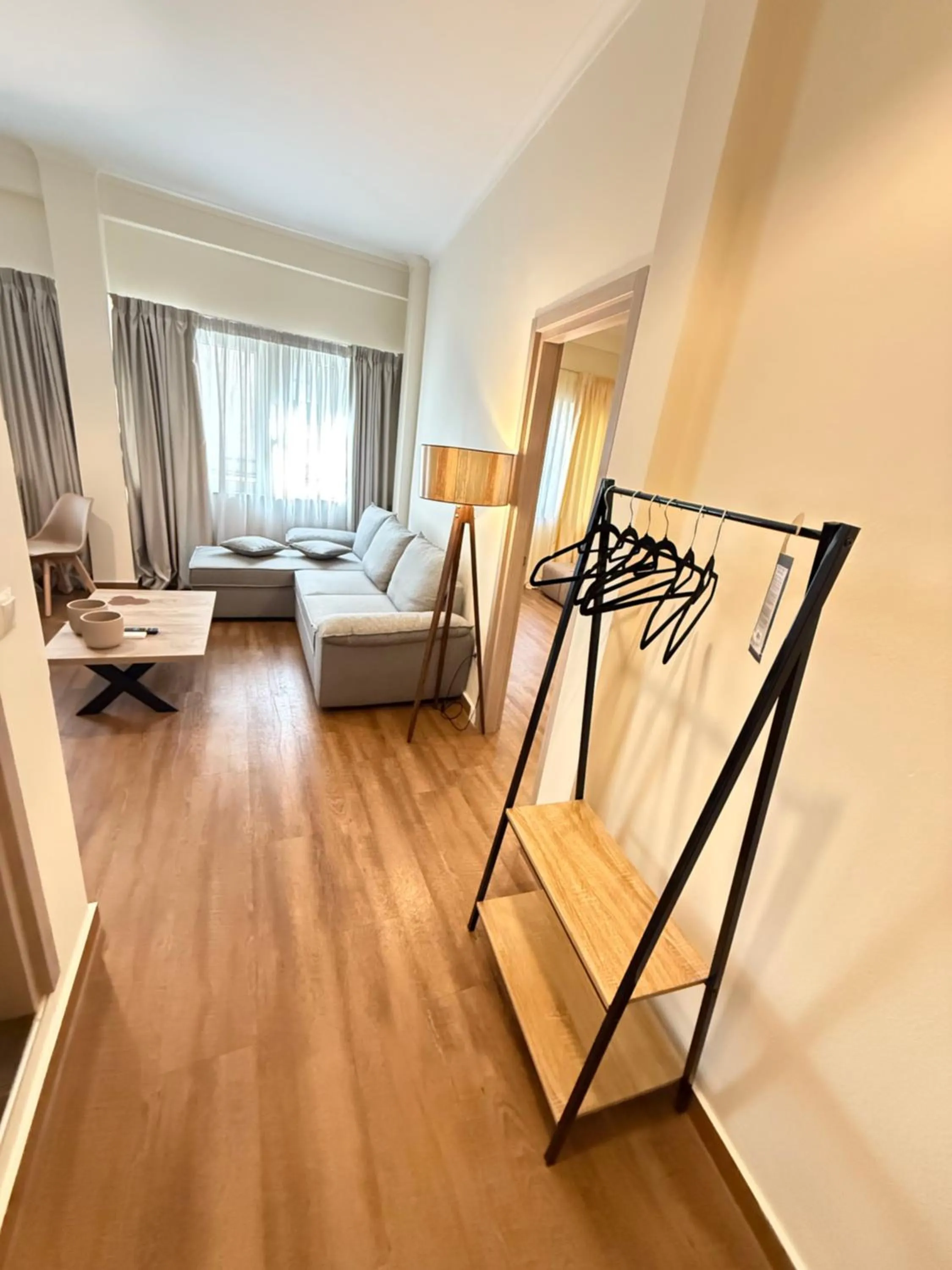 Photo of the whole room, Bed in Compass Lofts Athens