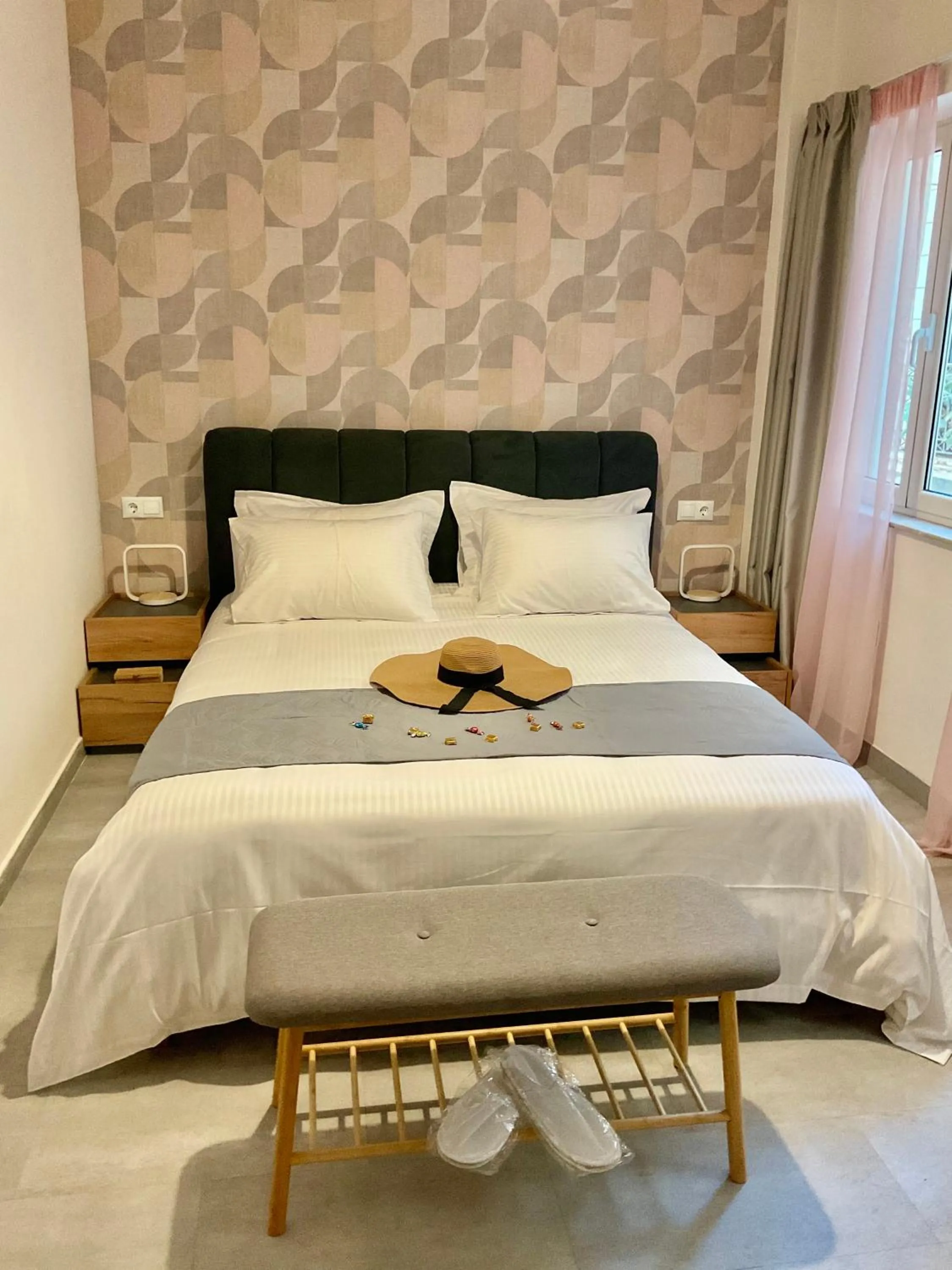 Bed in Compass Lofts Athens