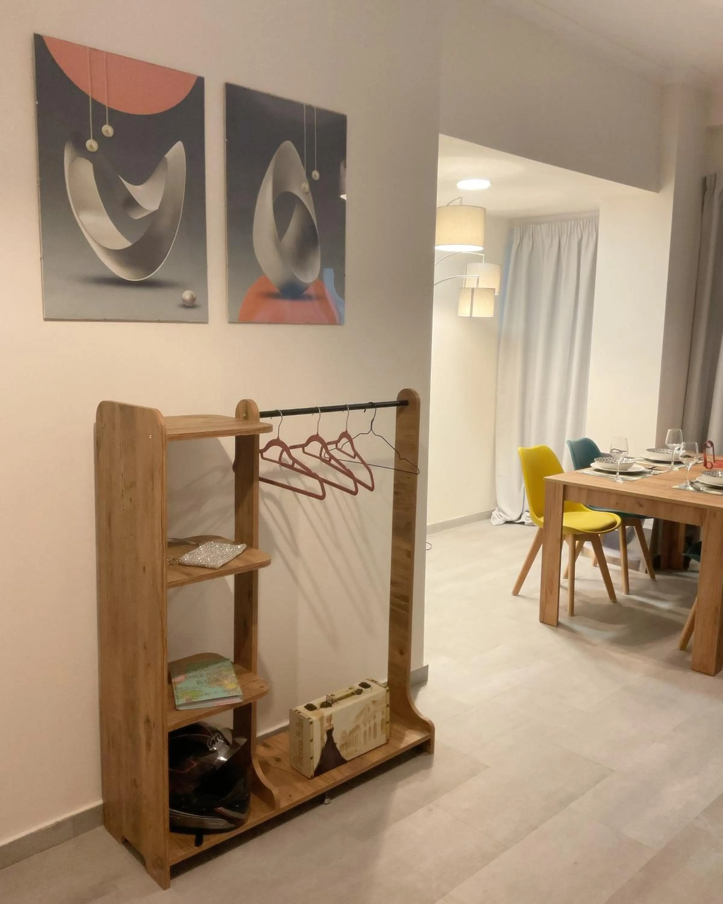 Dining area in Compass Lofts Athens