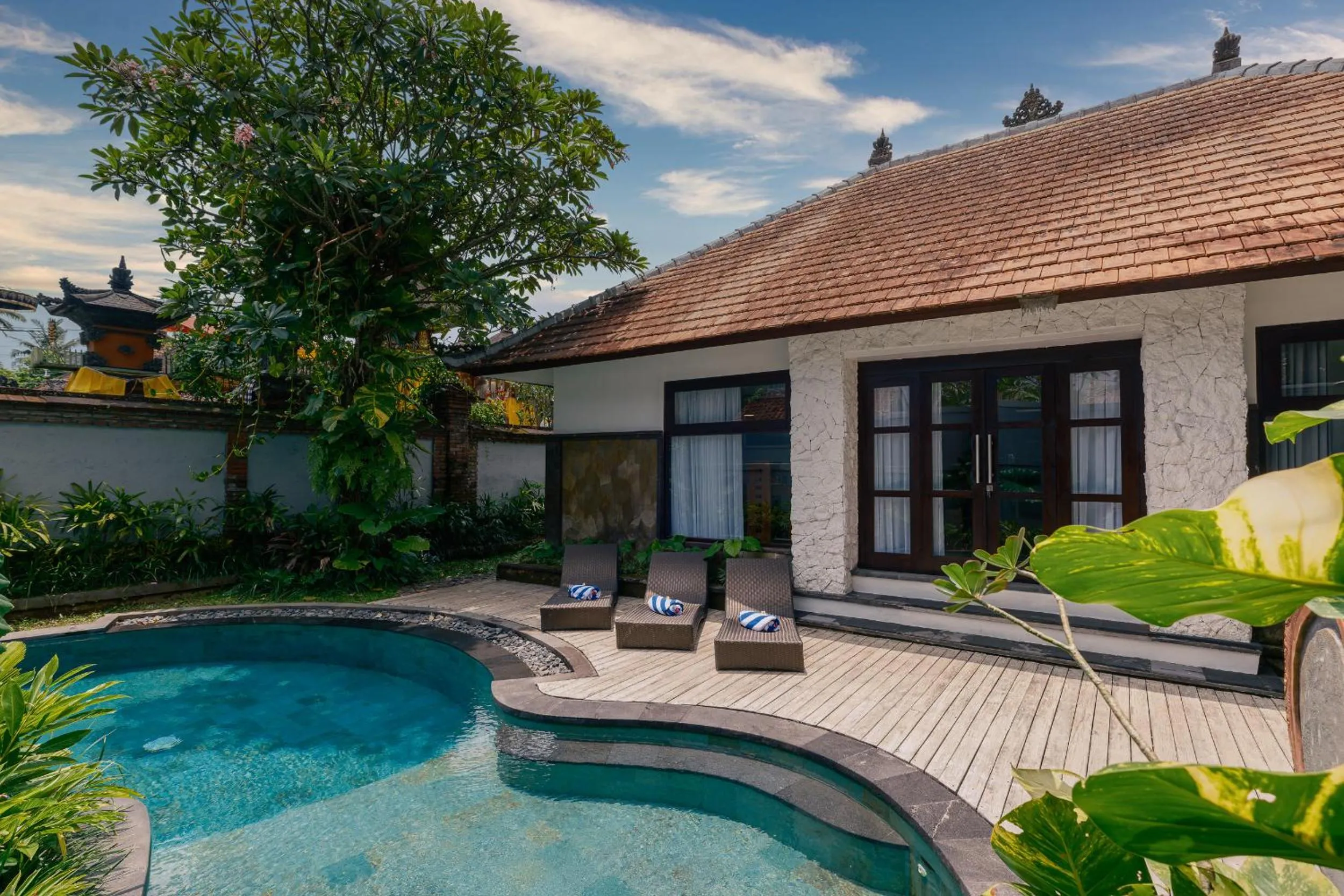 Pool view in Chandi Hotel Ubud
