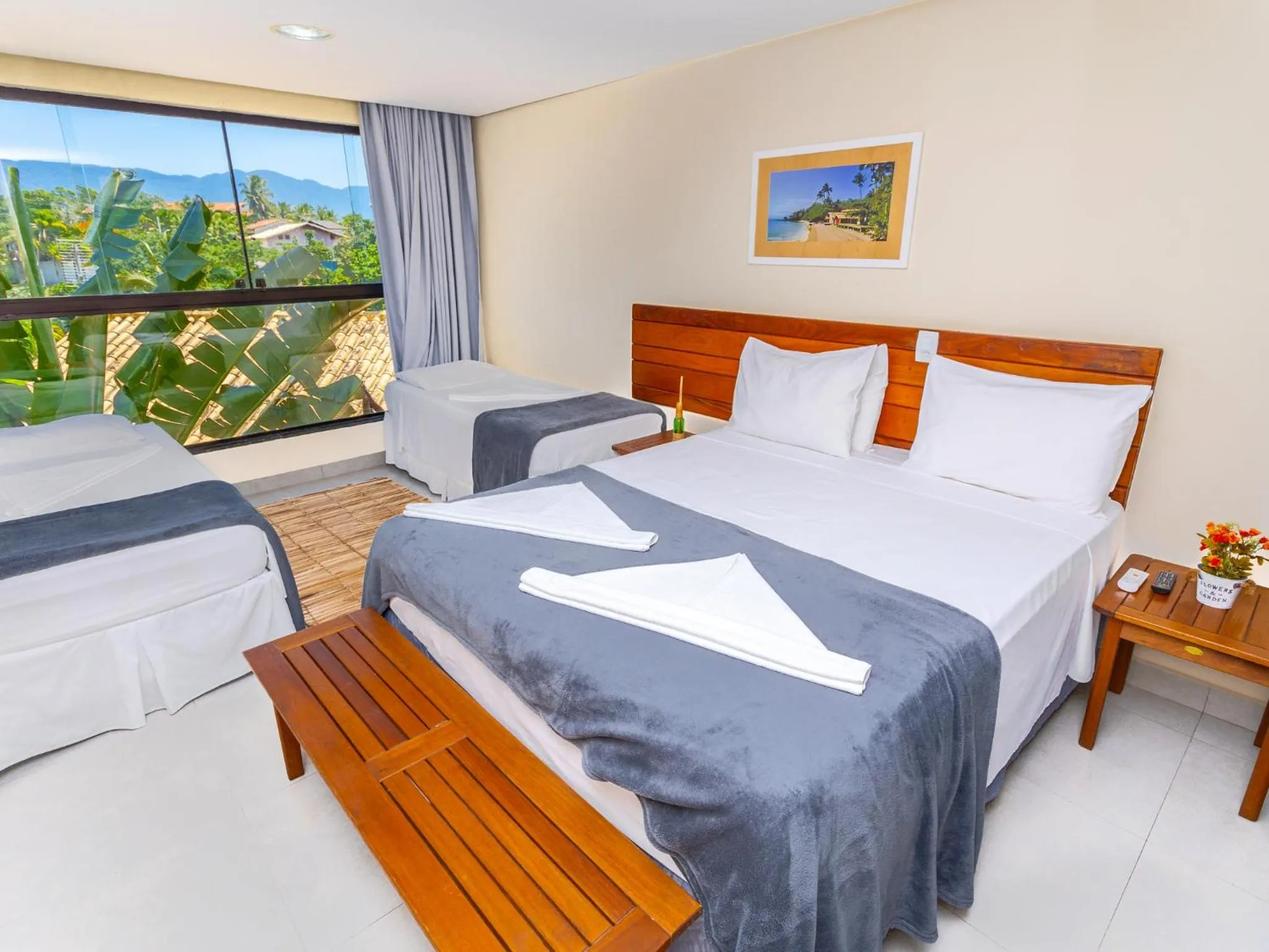 Bed in Eco Baepi Residence