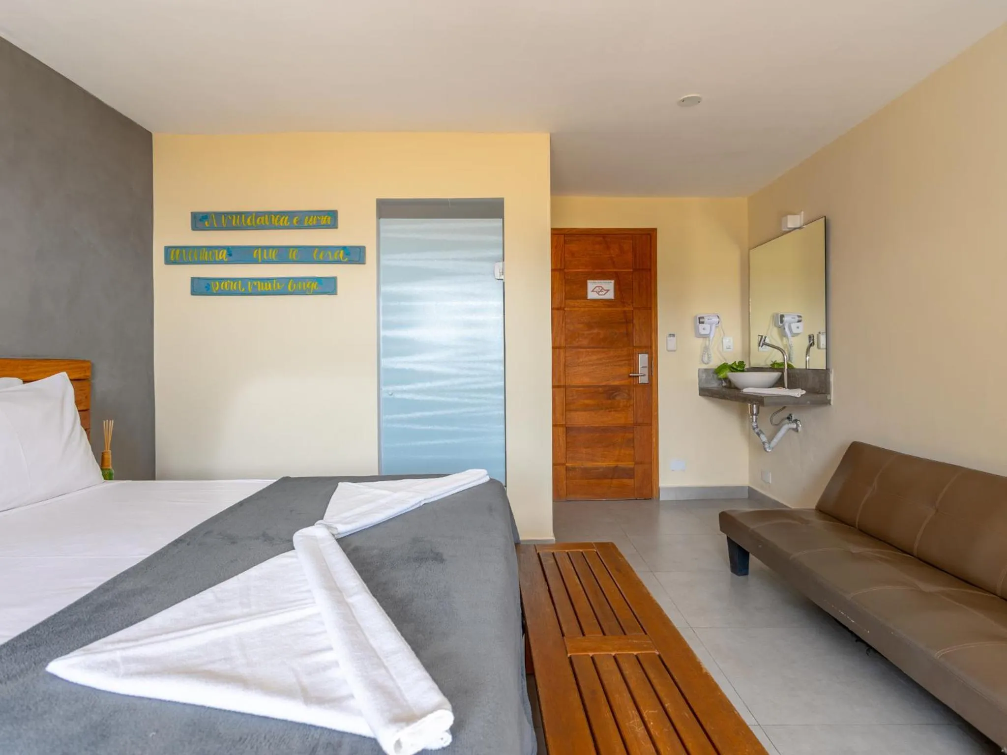 Bed in Eco Baepi Residence