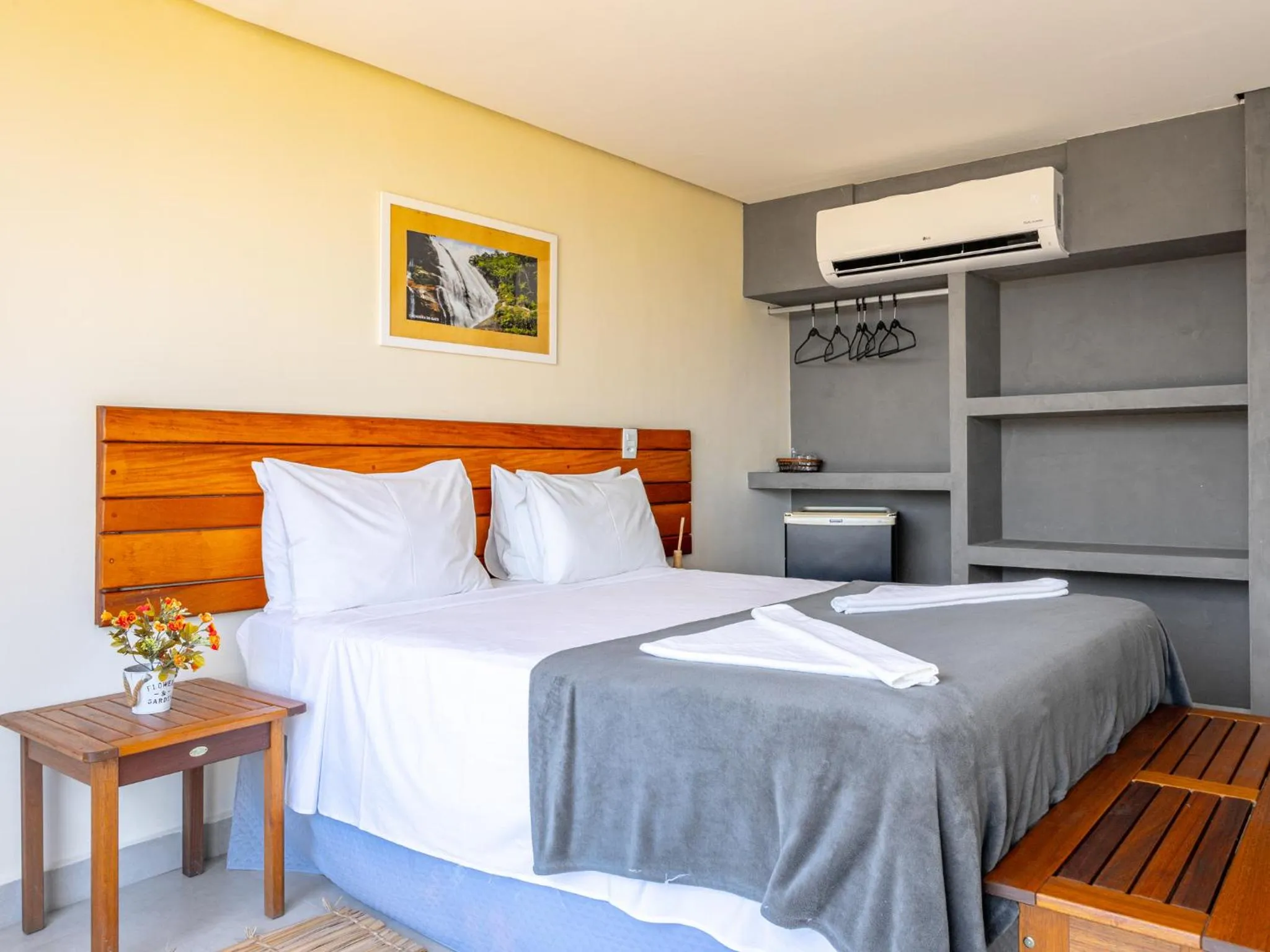 Bed in Eco Baepi Residence