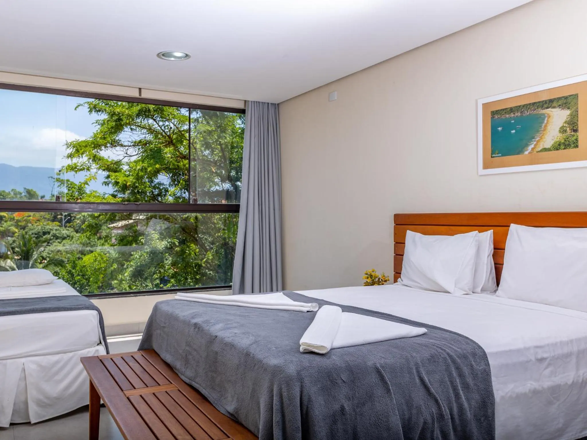 Bed in Eco Baepi Residence