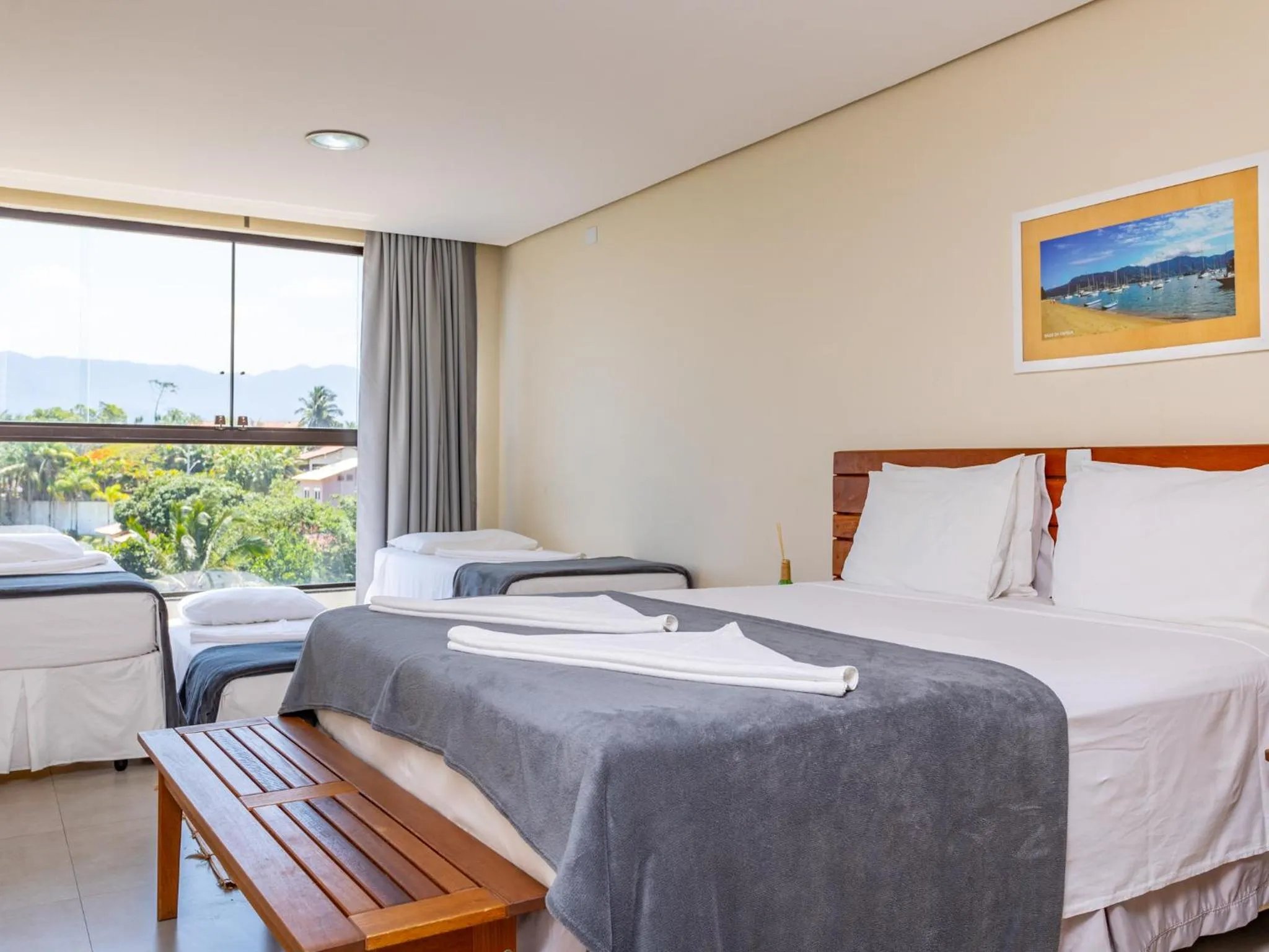 Bed in Eco Baepi Residence