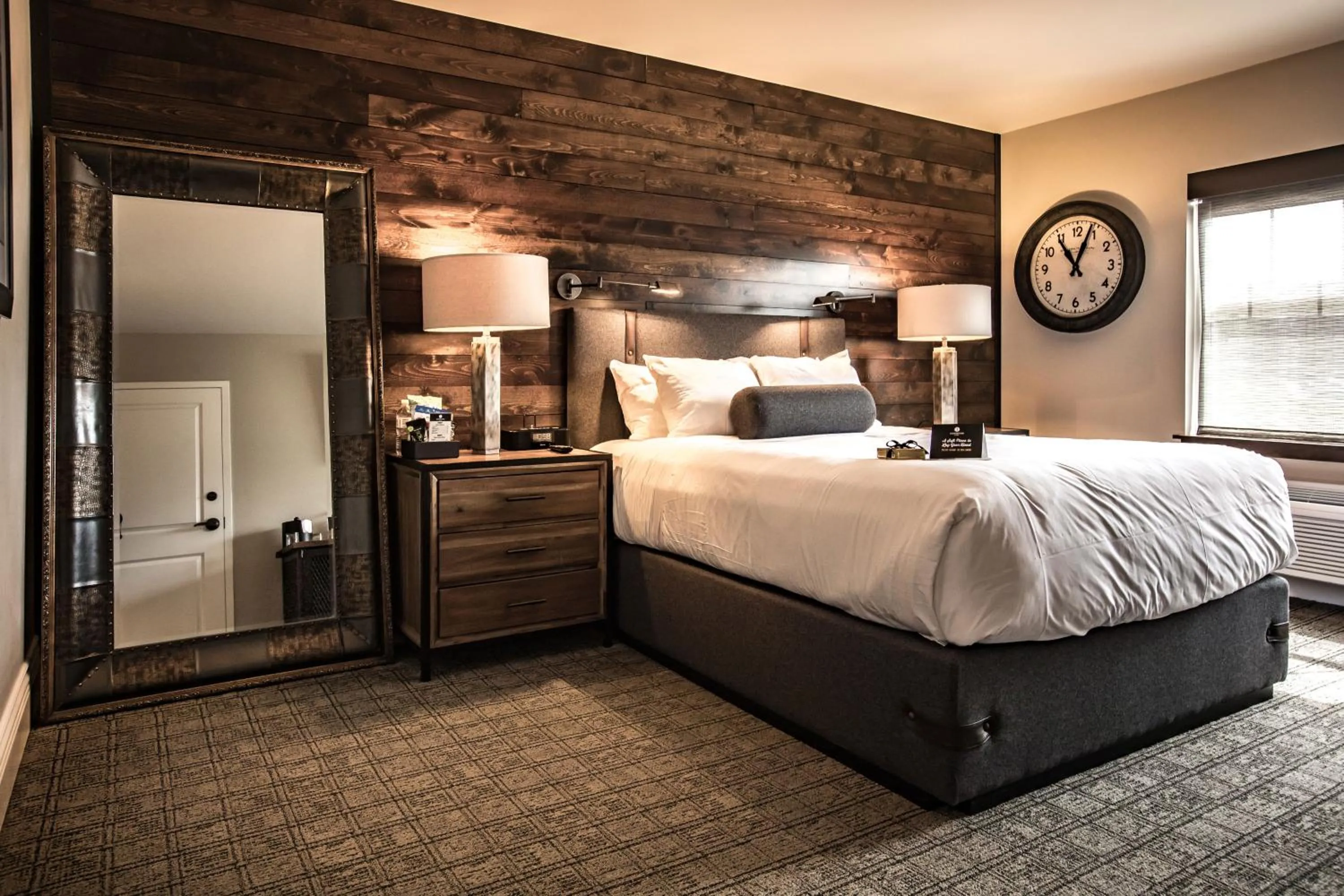 Bed in Ironworks Hotel