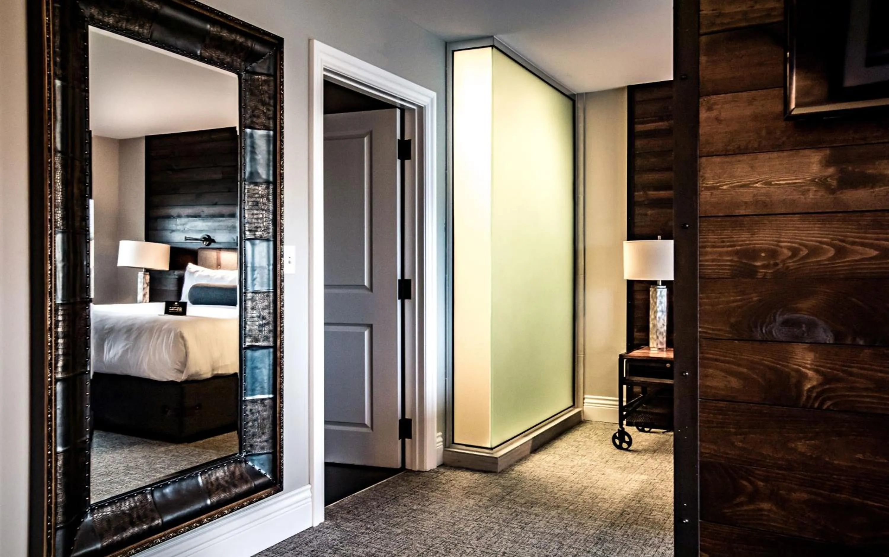 Bed in Ironworks Hotel