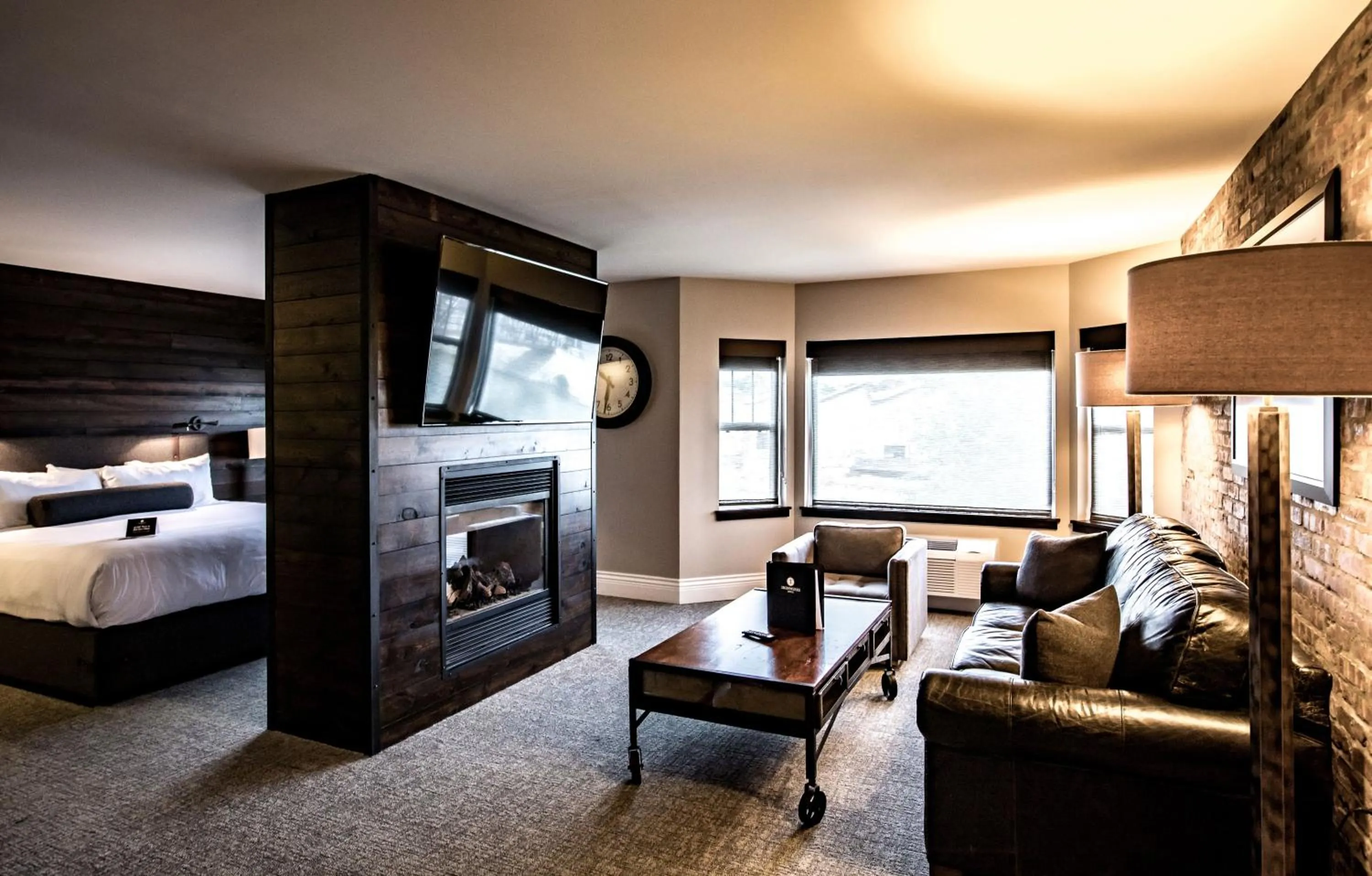 Bed in Ironworks Hotel