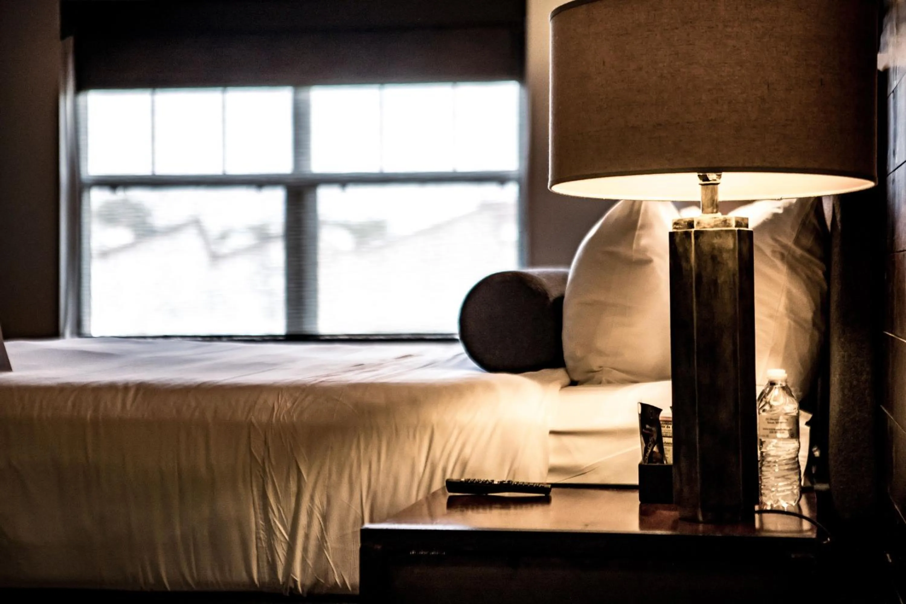 Bed in Ironworks Hotel