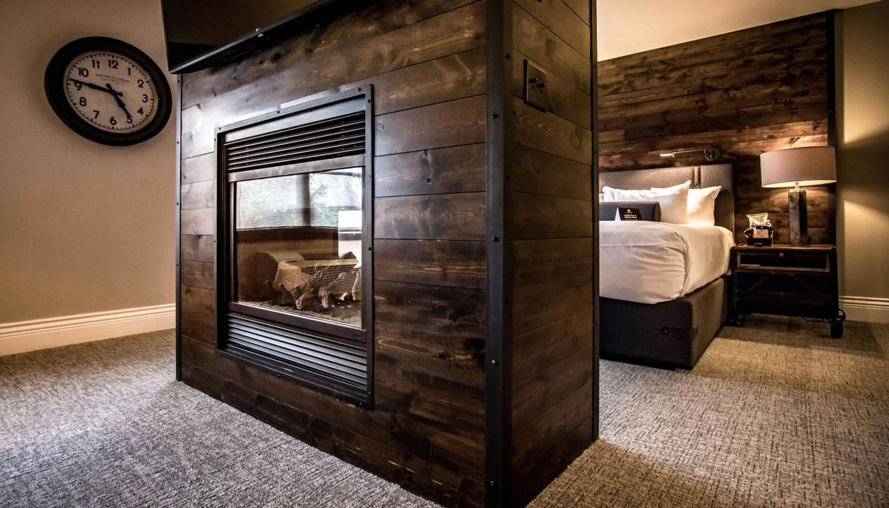 Bed in Ironworks Hotel