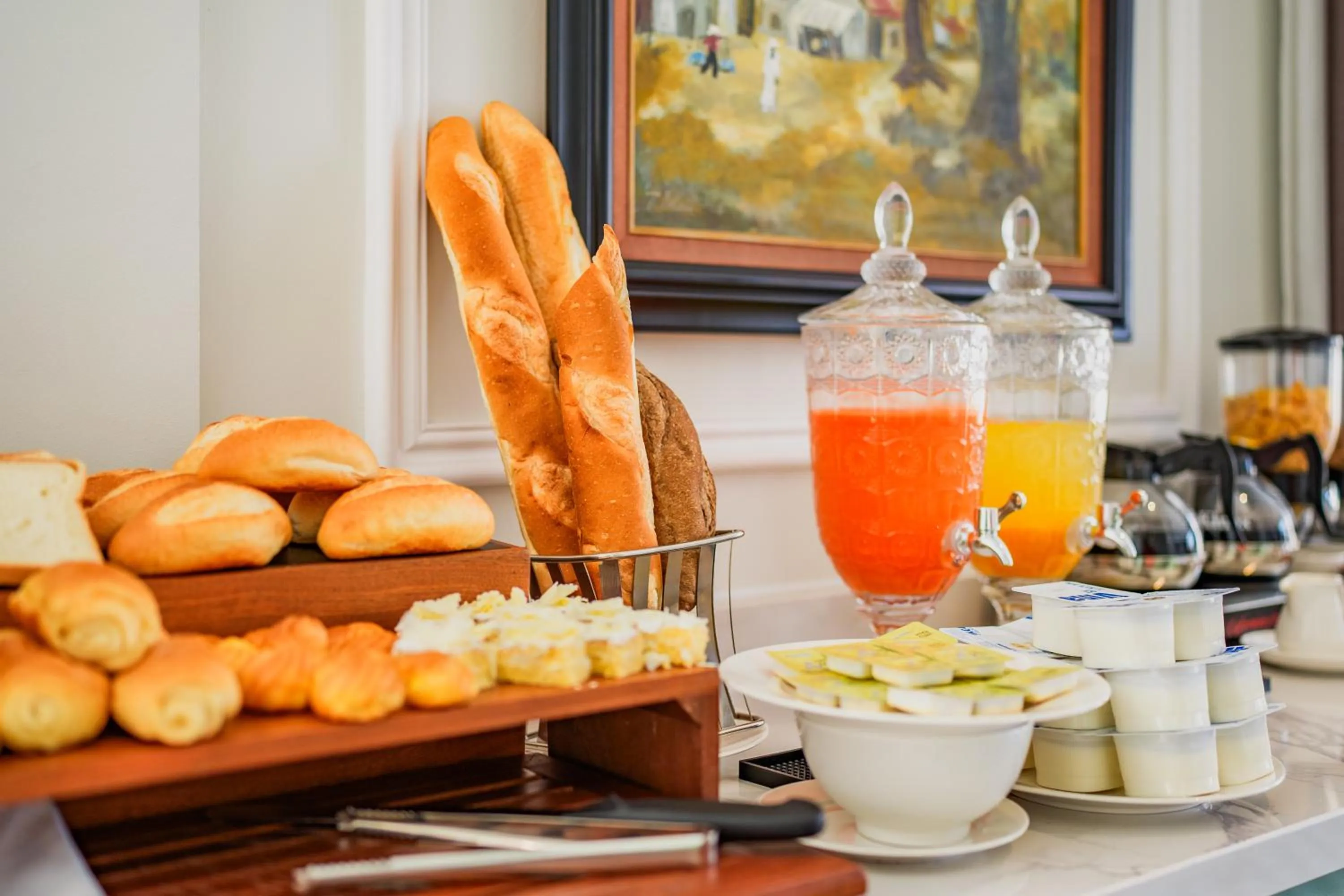 Buffet breakfast in Lestar Hotel Hanoi