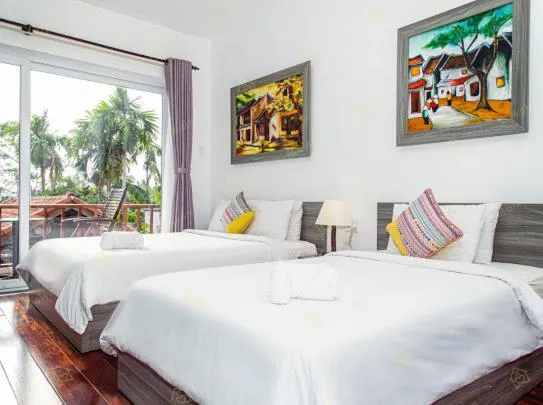 Bed in Ylang Garden Villa
