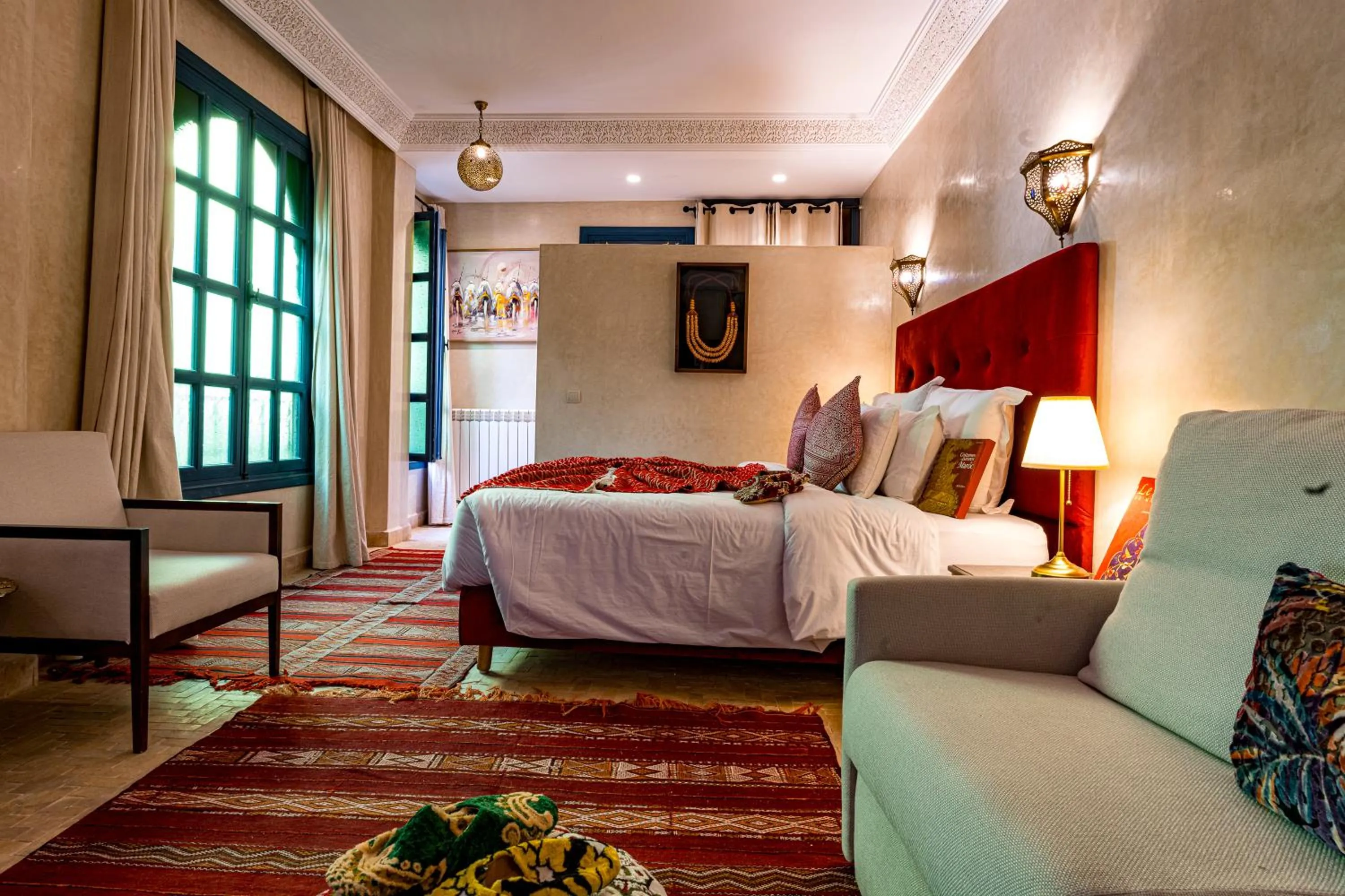 Bedroom, Bed in Riad Atrium & Spa