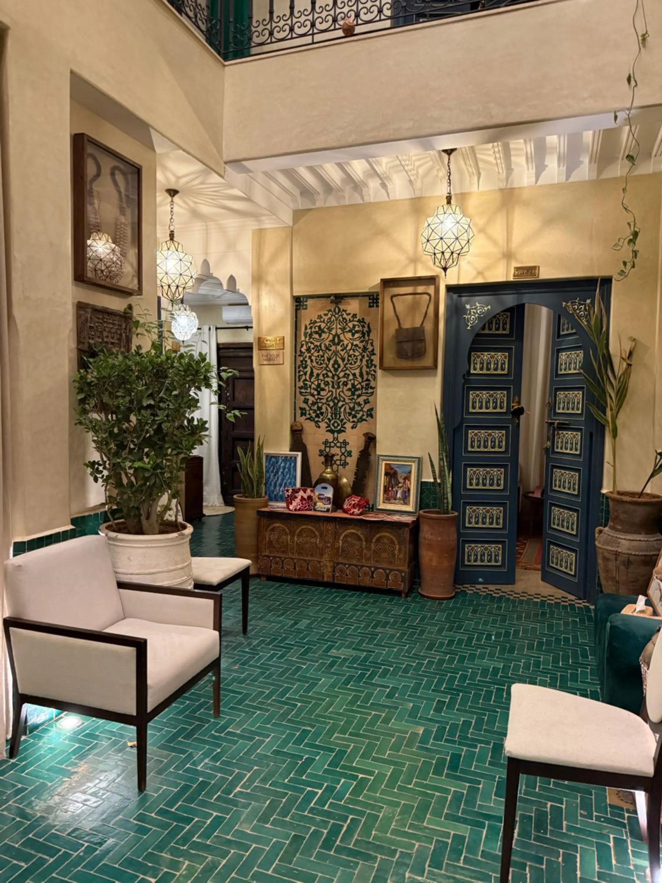 Lobby or reception in Riad Atrium & Spa