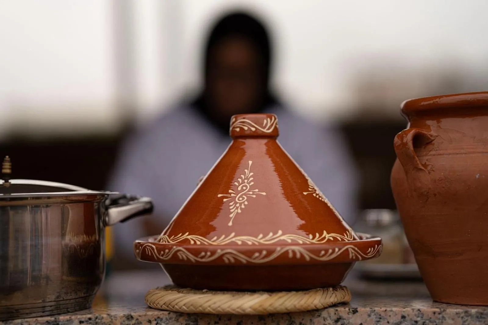 Kitchen or kitchenette in Riad Atrium & Spa