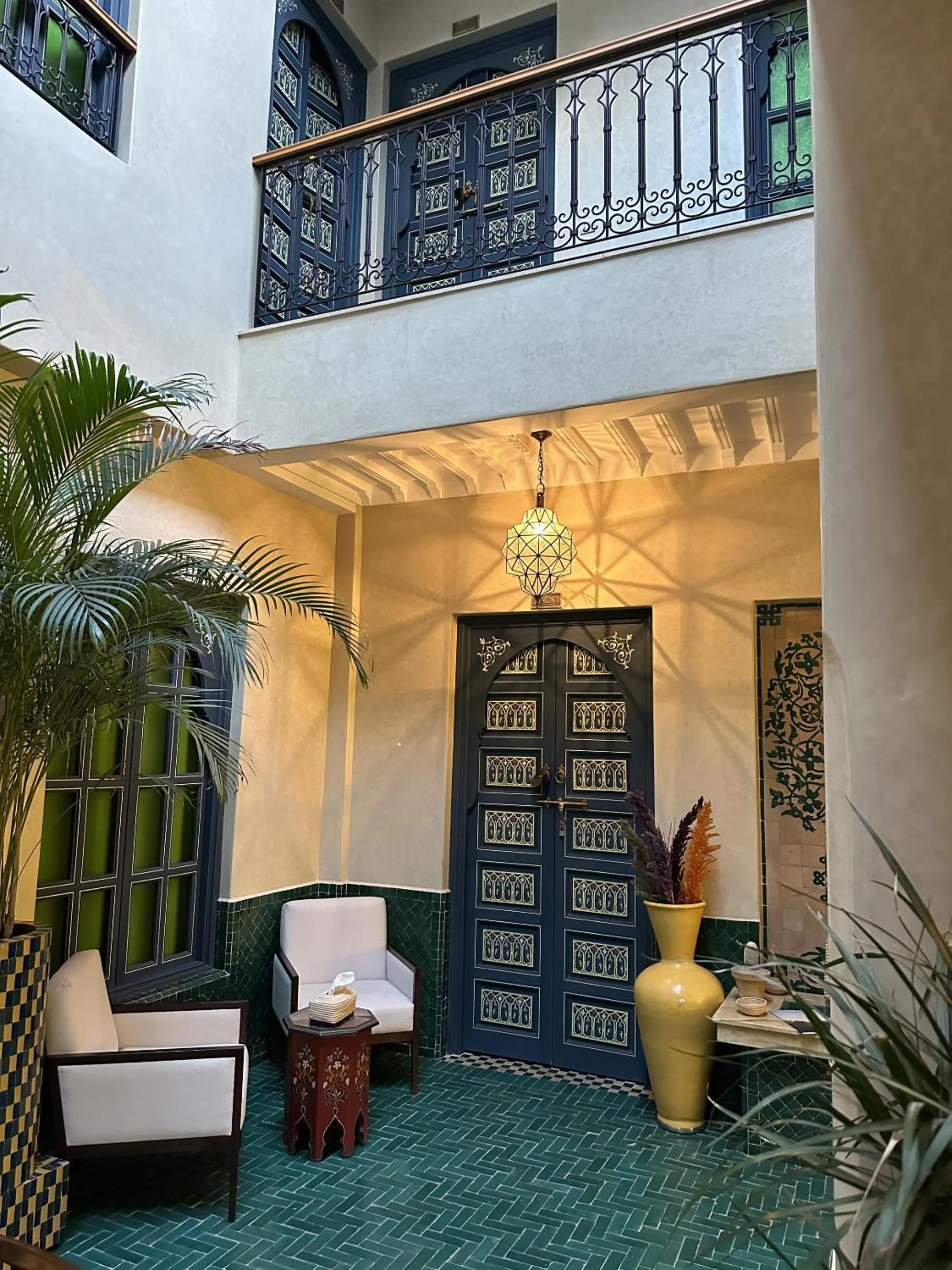 Lobby or reception in Riad Atrium & Spa