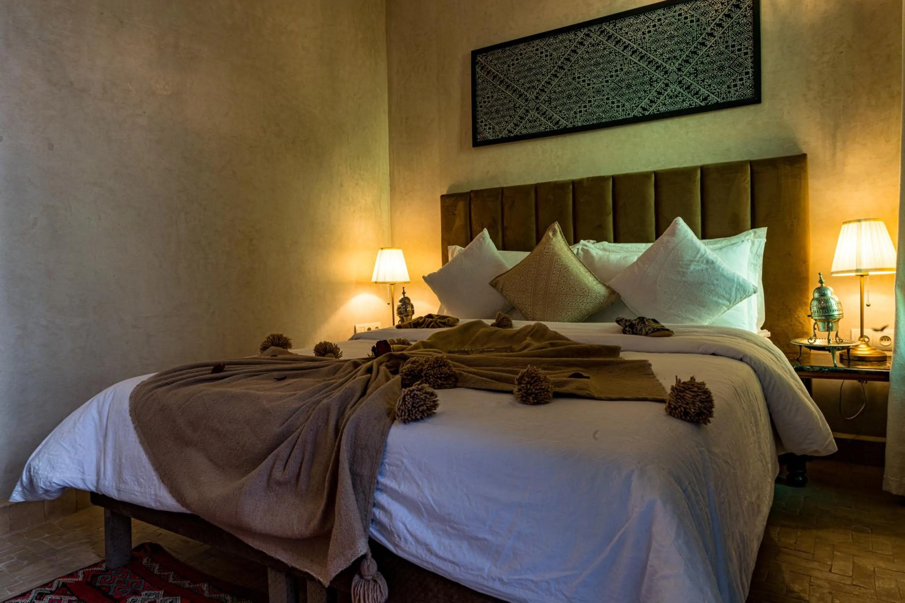 Bedroom, Bed in Riad Atrium & Spa