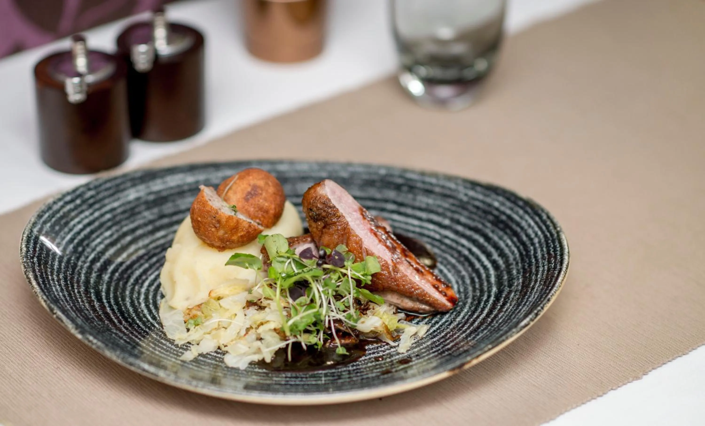 Food close-up in Stonehouse Court Hotel - A Bespoke Hotel