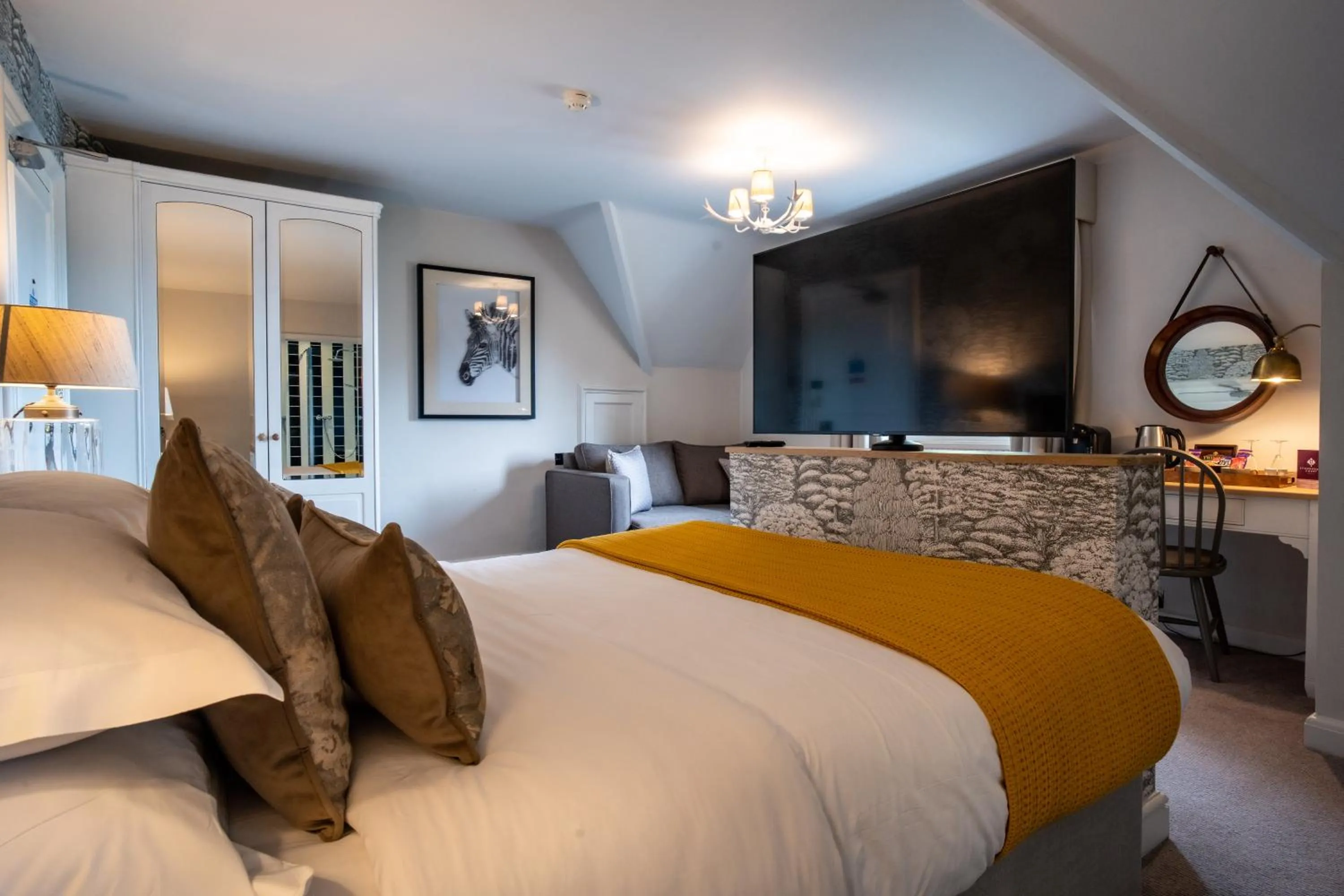 Bedroom, Bed in Stonehouse Court Hotel - A Bespoke Hotel
