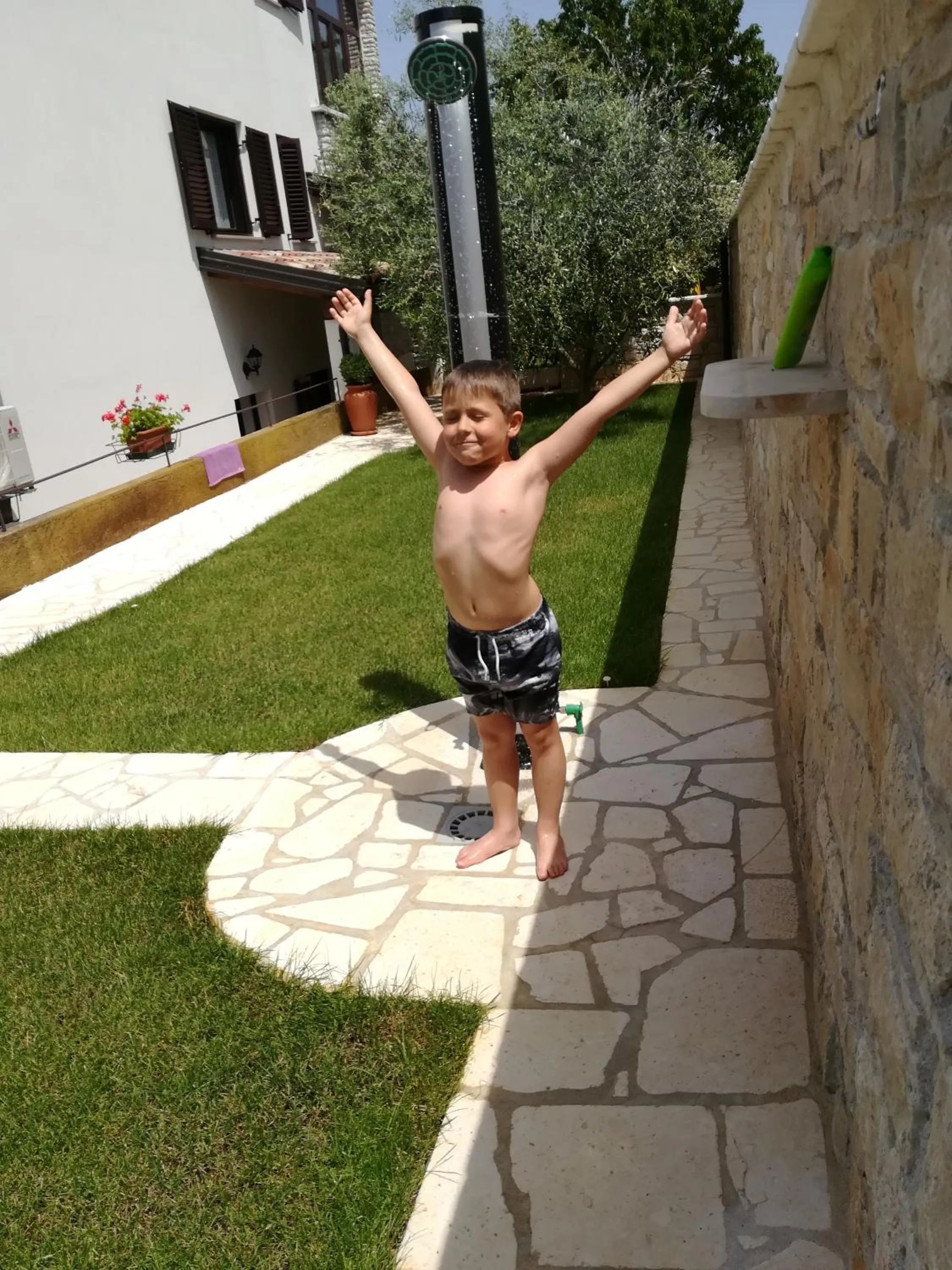 Shower in Apartmani Villa Otilija