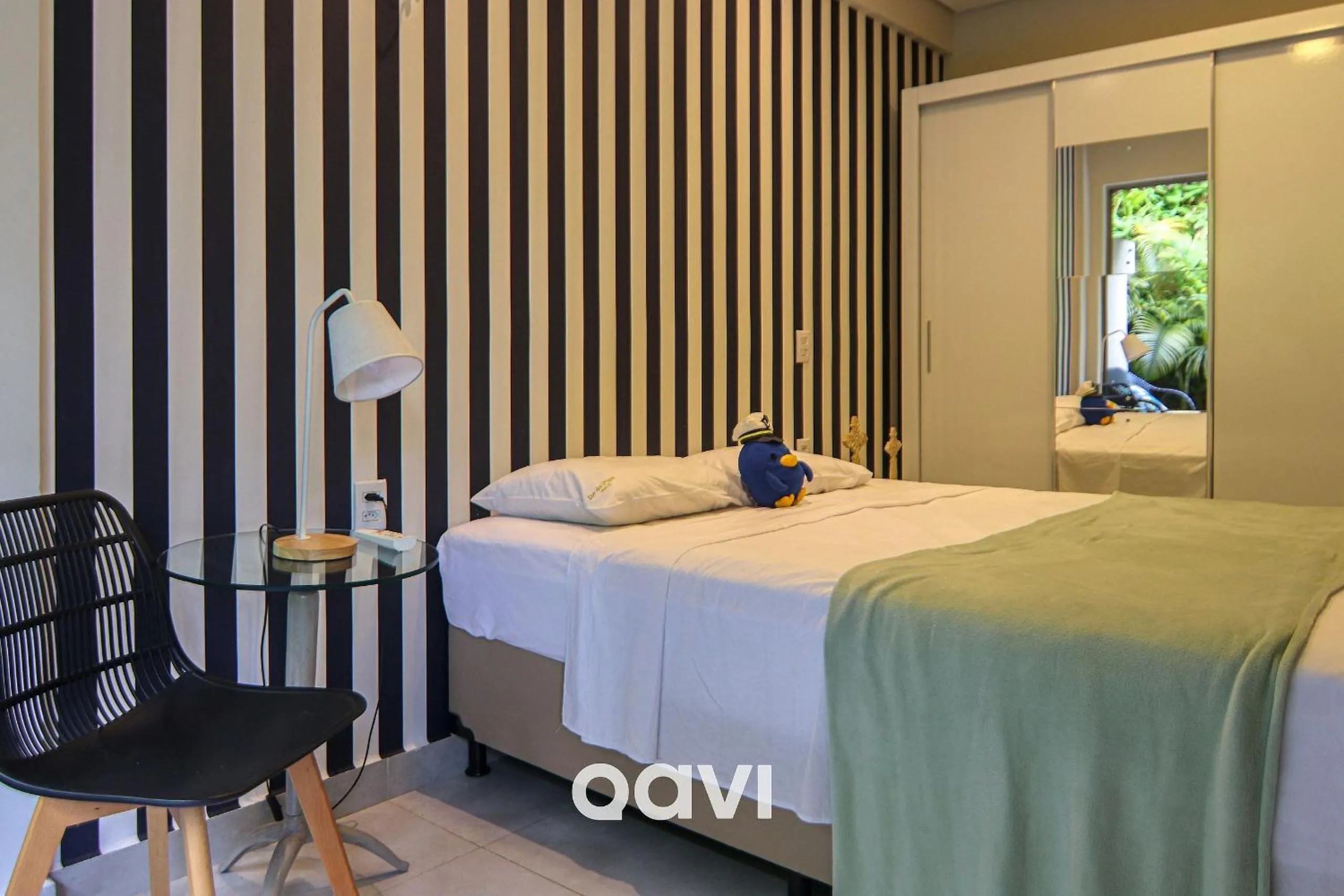 Bedroom, Bed in Ilê de Pipa - Flat Premium Tulum - By Qavi