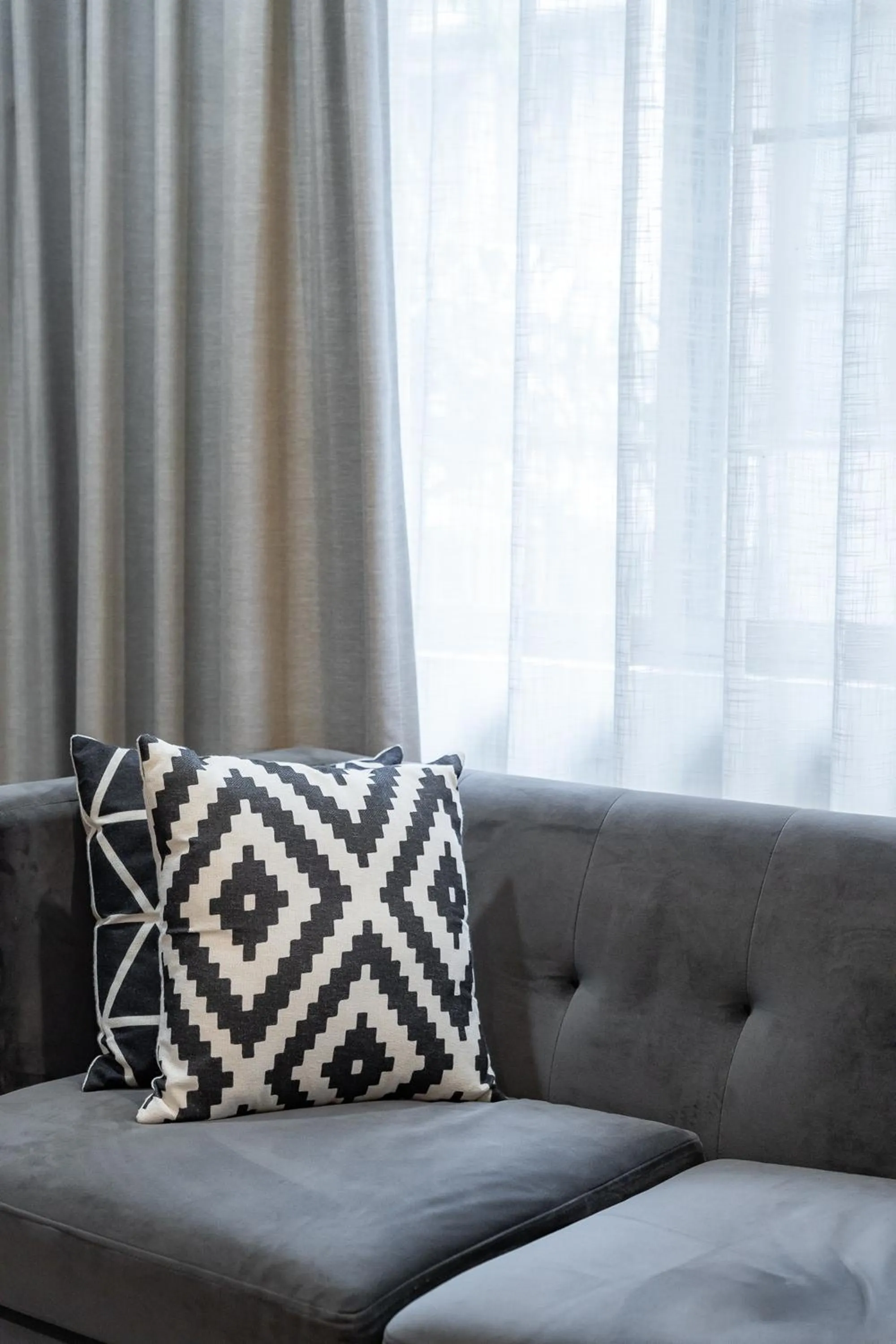 Living room in 23 AVA at Saladaeng