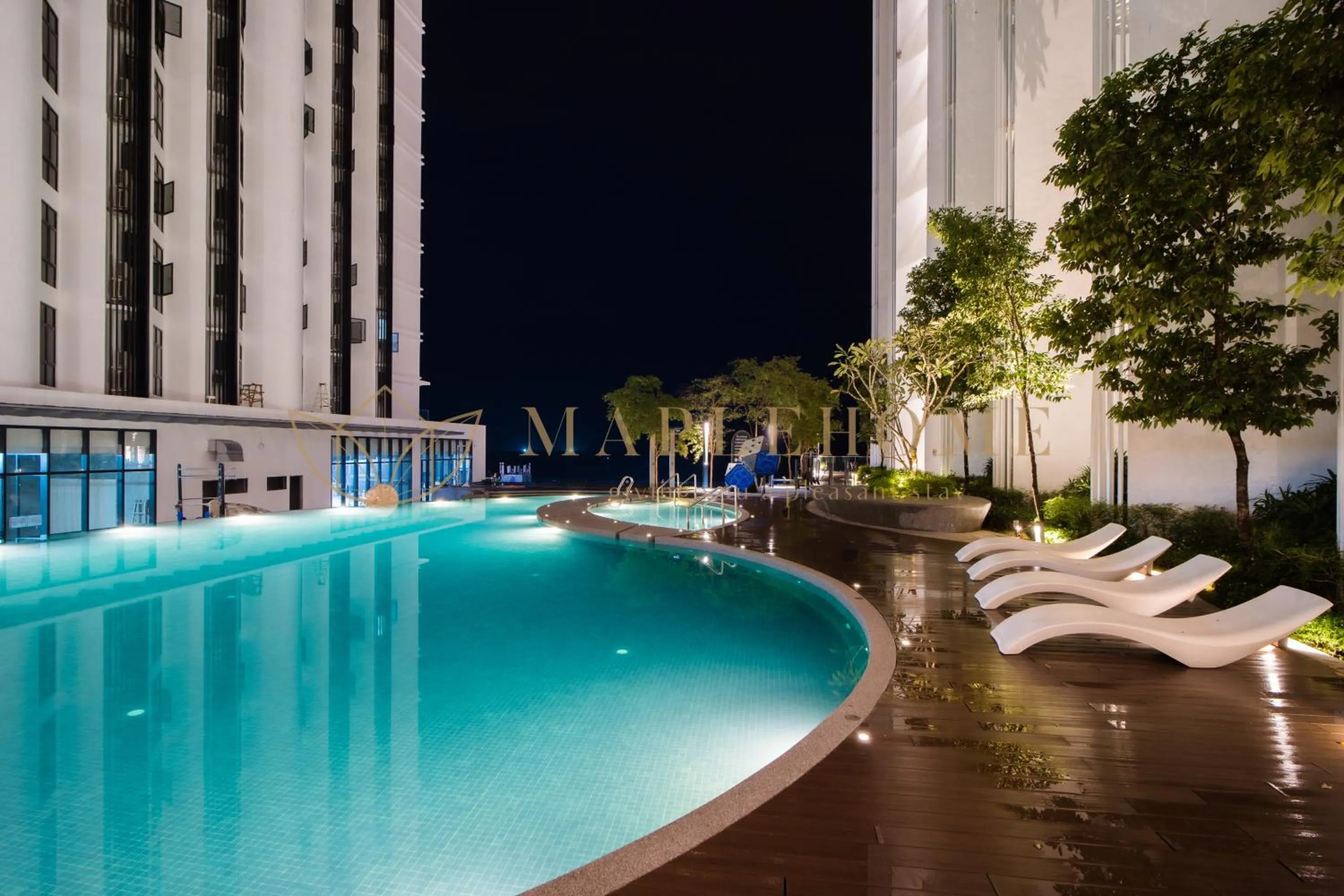 Swimming pool in The Shore Premier Suites Kota Kinabalu