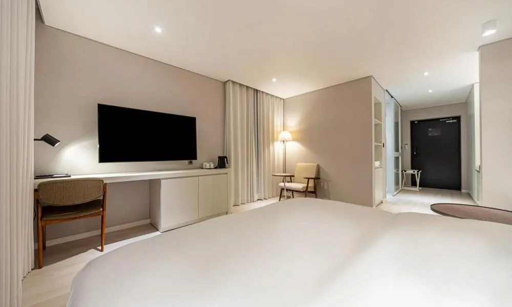 Bed in Pohang Hotel Noblion