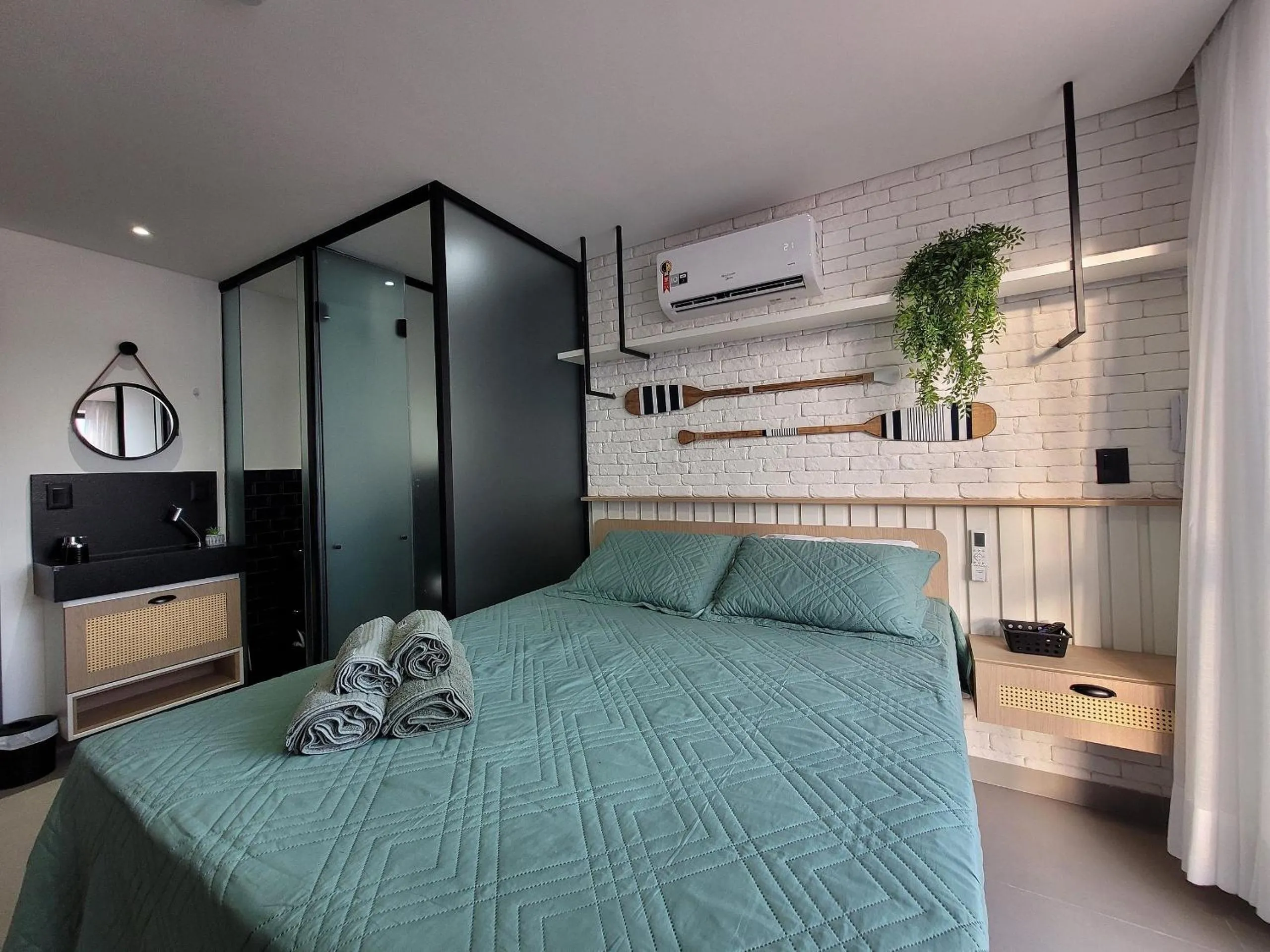 Bedroom, Bed in Maravilhoso Studio no Bessa