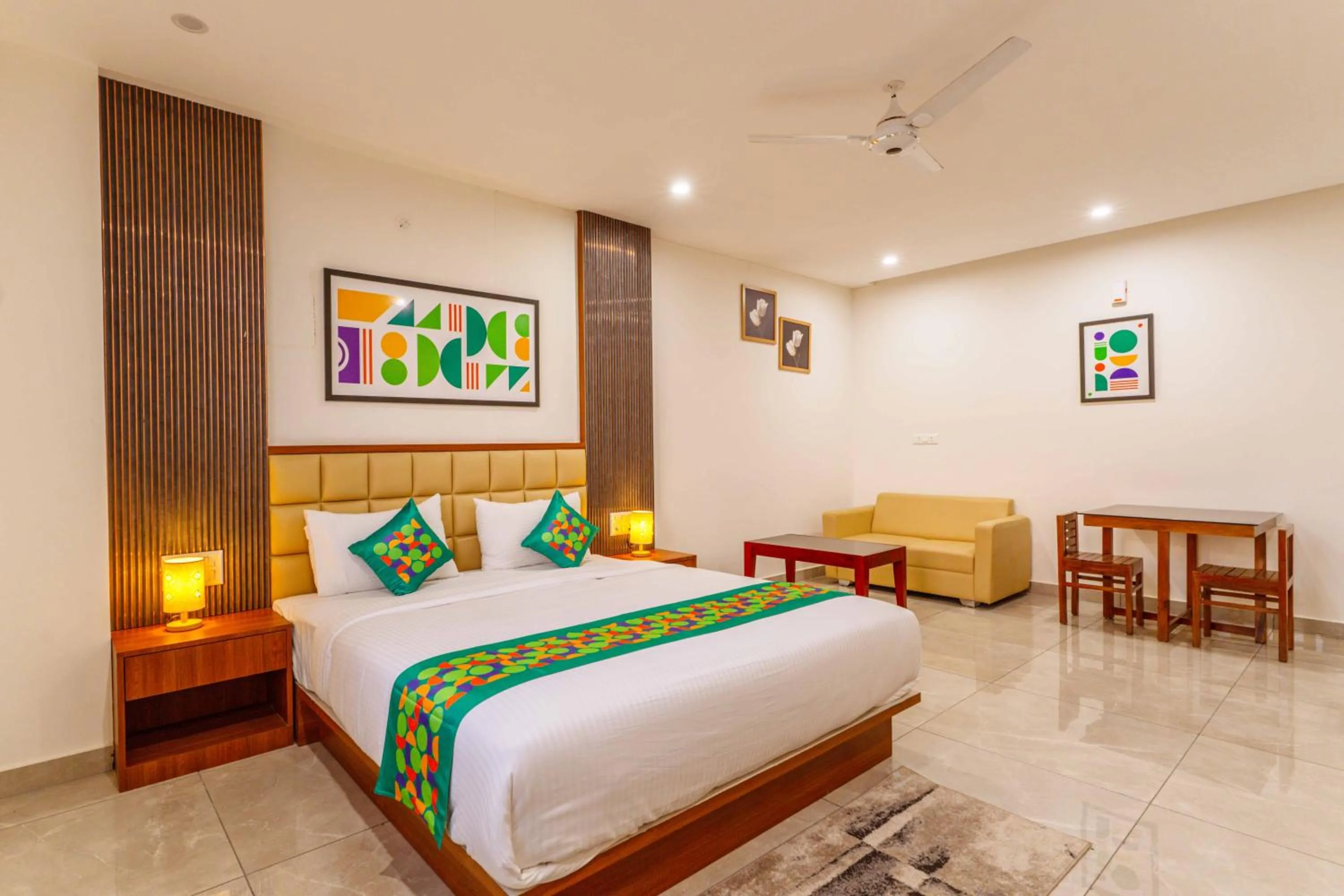 Bedroom, Bed in Treebo RC Comforts