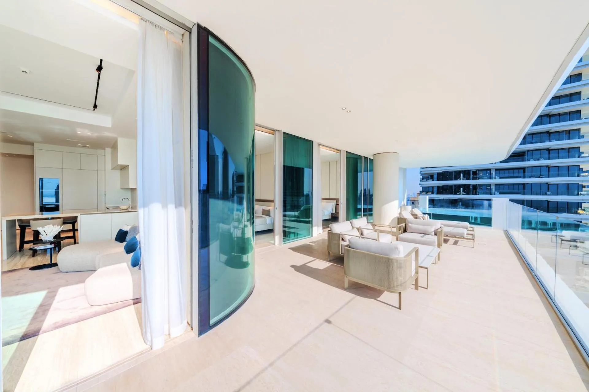 Seating area in FIVE Luxe