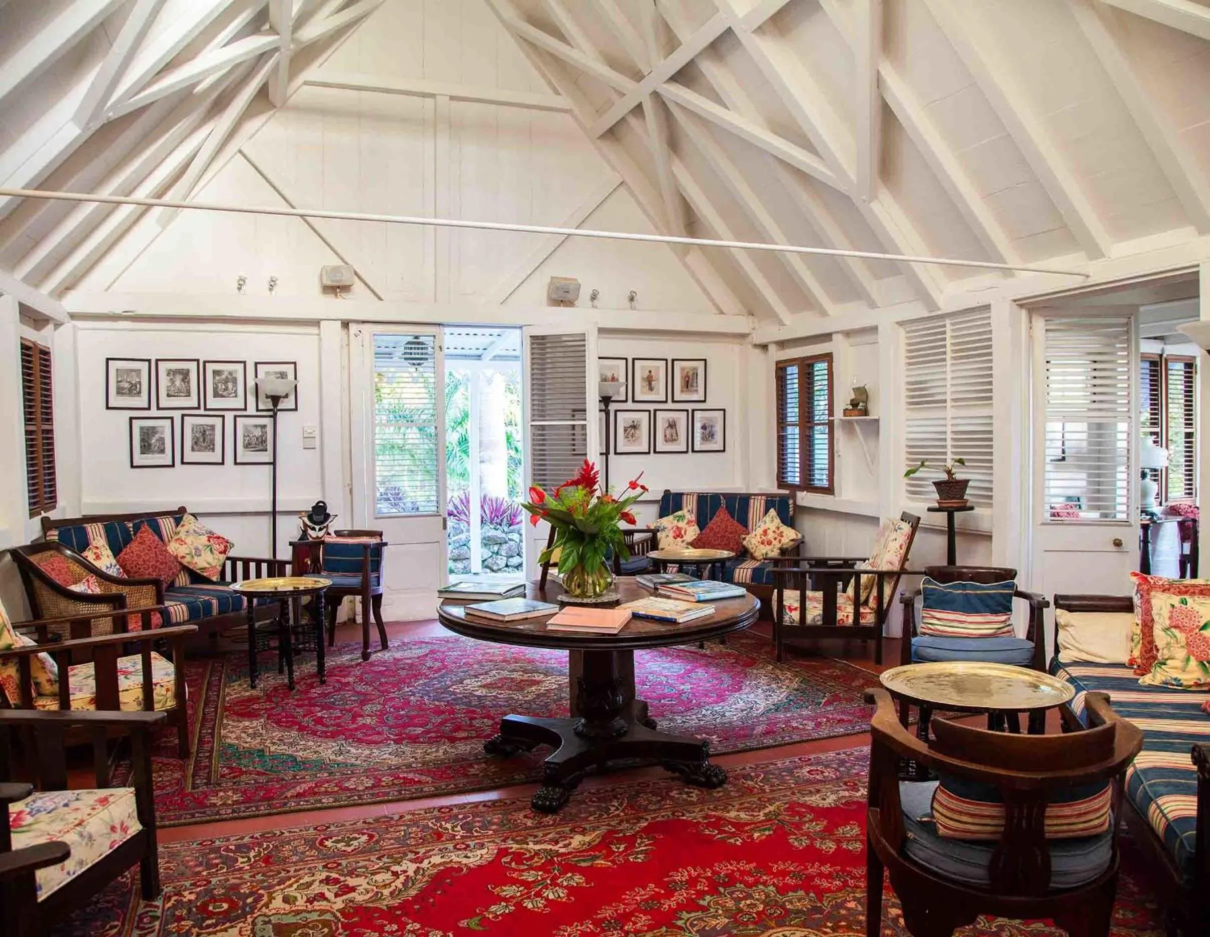 Living room in Hermitage Nevis