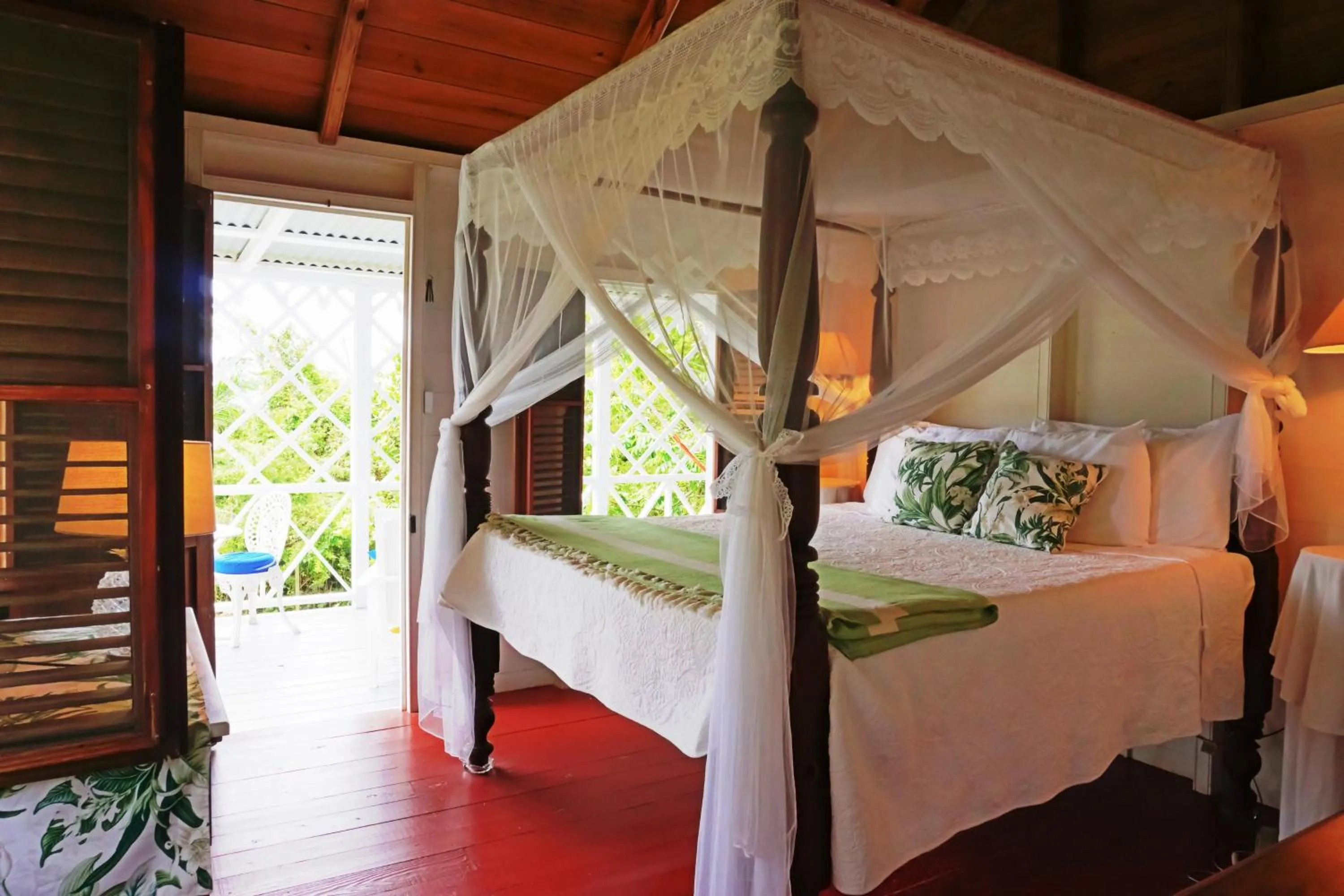 Property building, Bed in Hermitage Nevis