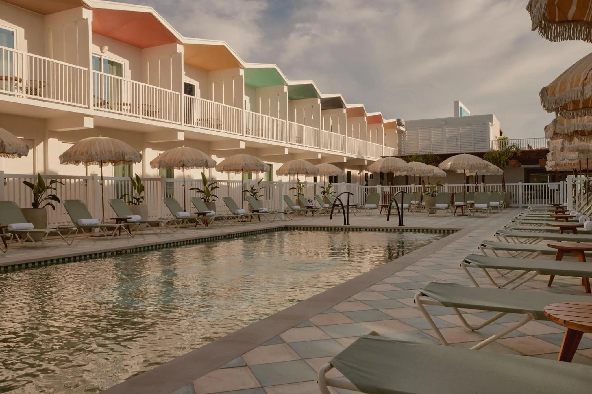 Pool view in Hotel Lucine