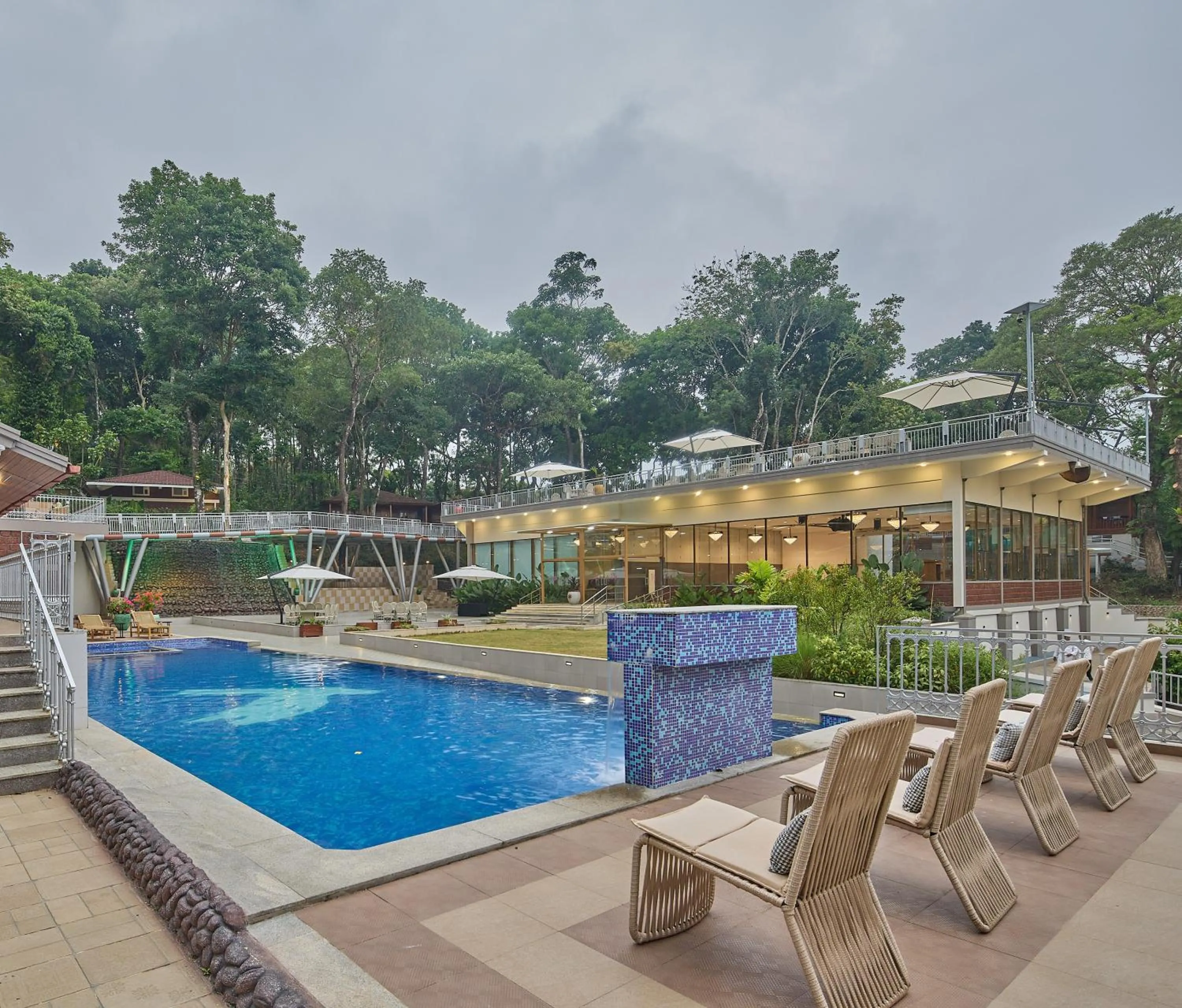 Pool view in Regenta Resort Sakleshpur