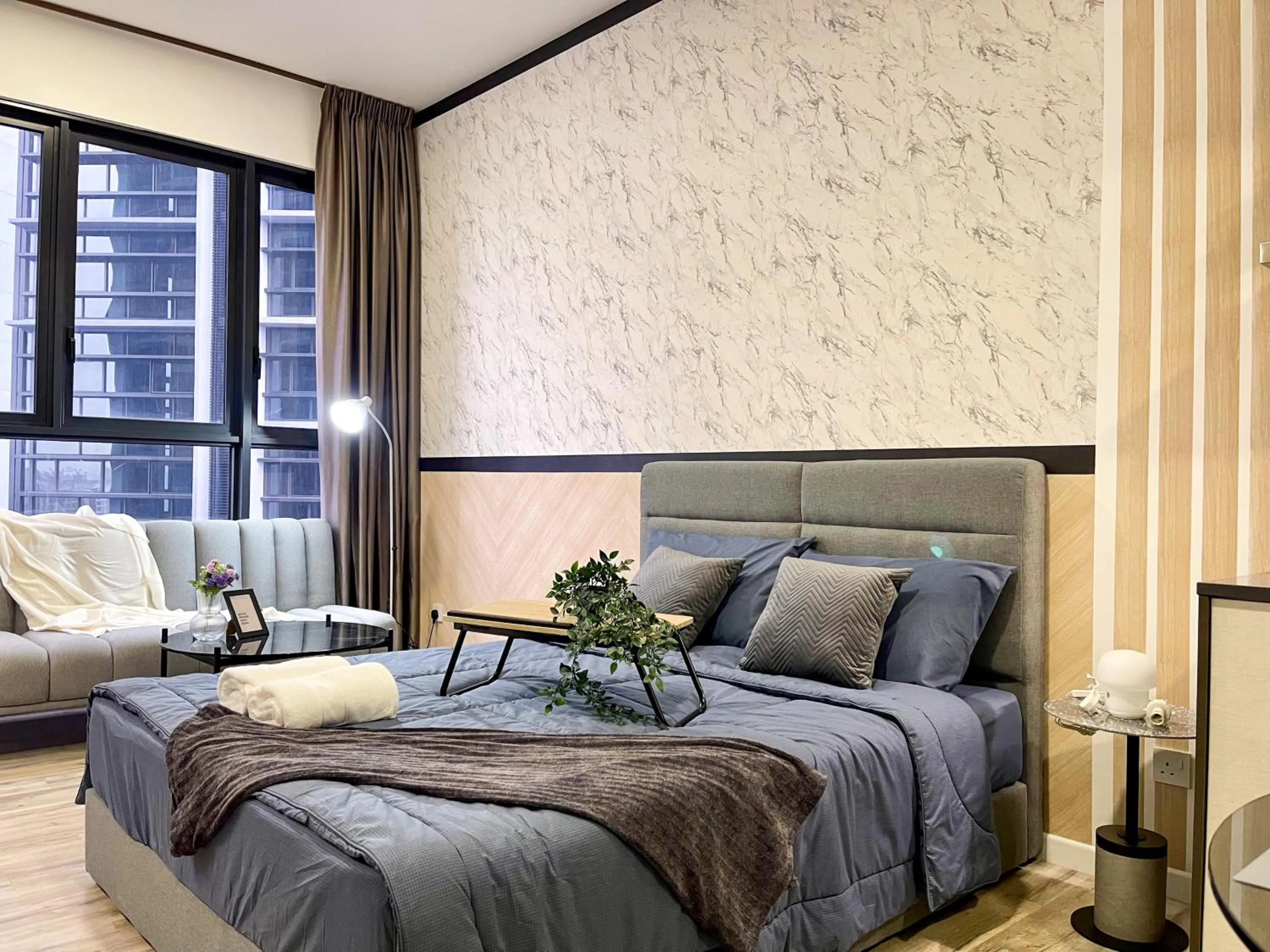 Bed in Millerz Square Kuala Lumpur by Synergy